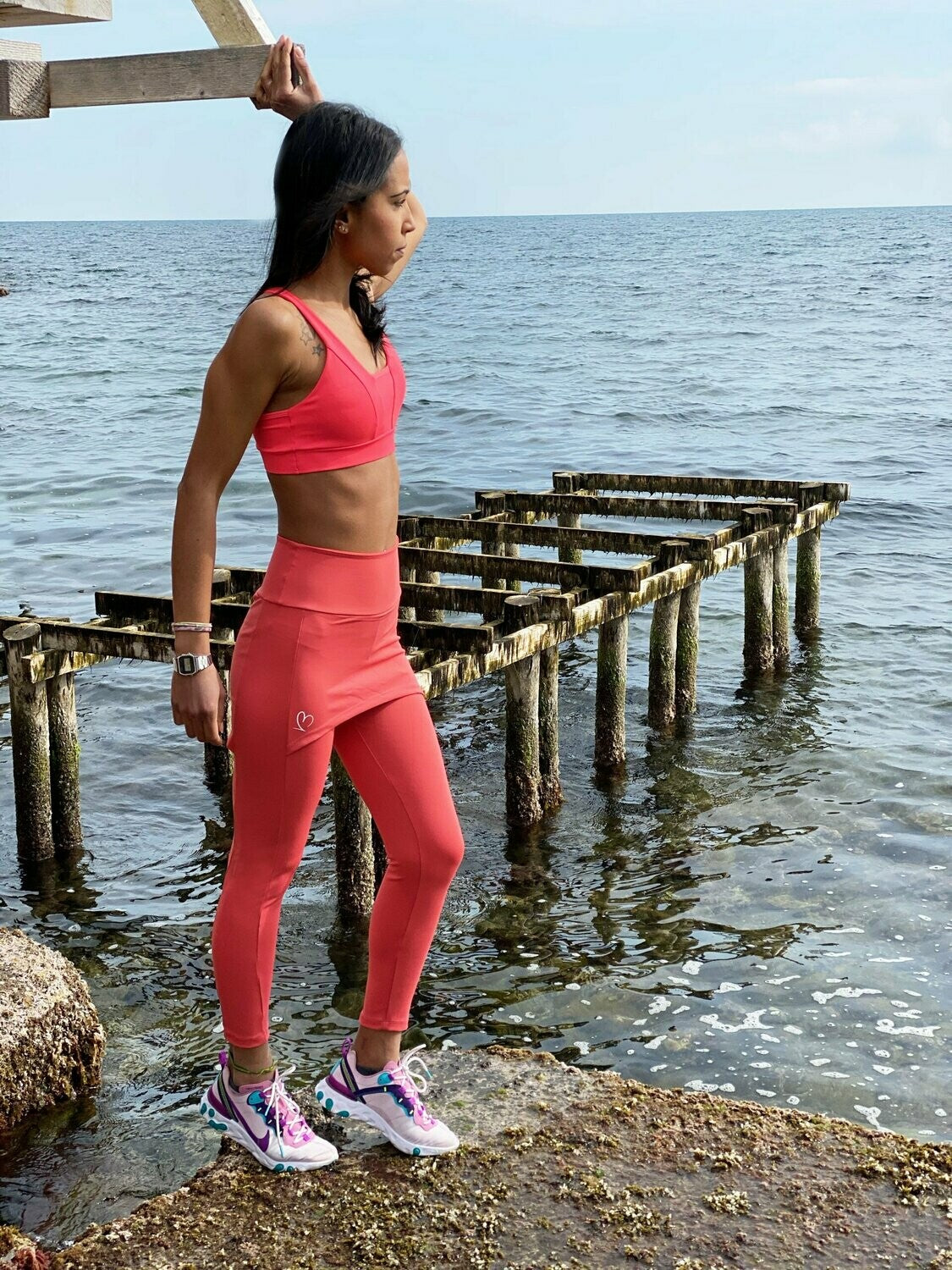 VB Legging Arancione Supplex Elastico