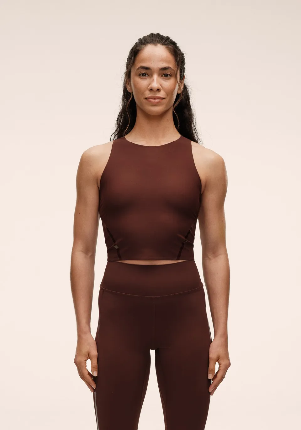 Casall Sculpture Top top Dark Brown modellante