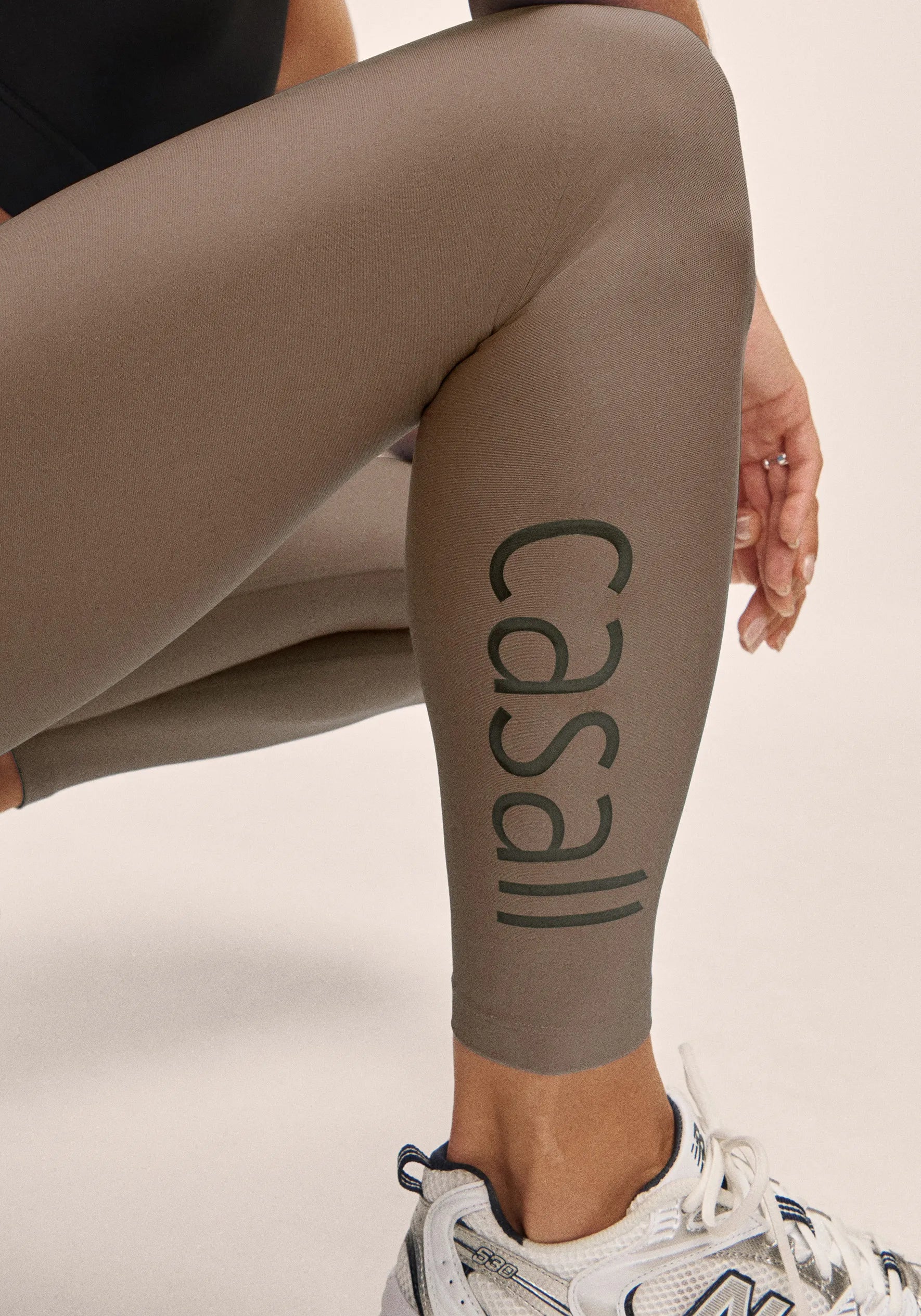 Casall Graphic High Waist leggings kaki vita alta