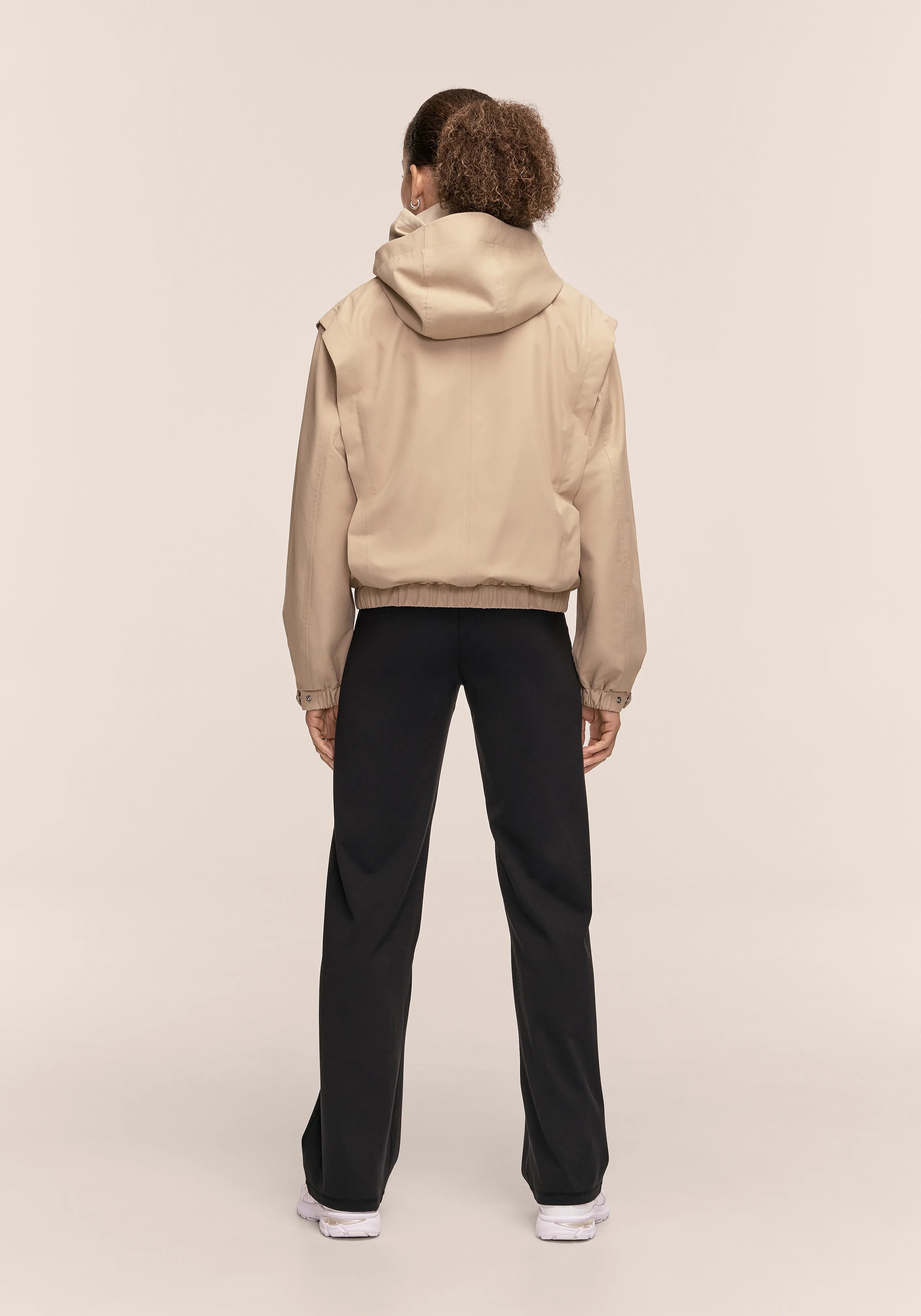 Casall Scandi Bomber giacca antipioggia sand beige impermeabile