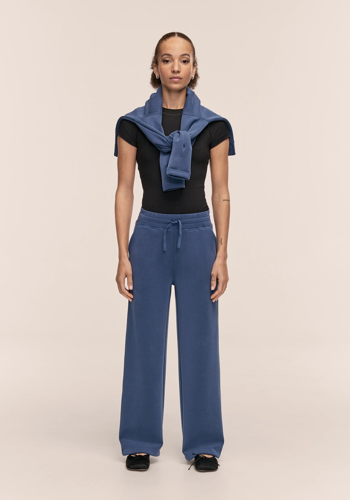 Casall Peachy Straight Leg jogger blu in modal