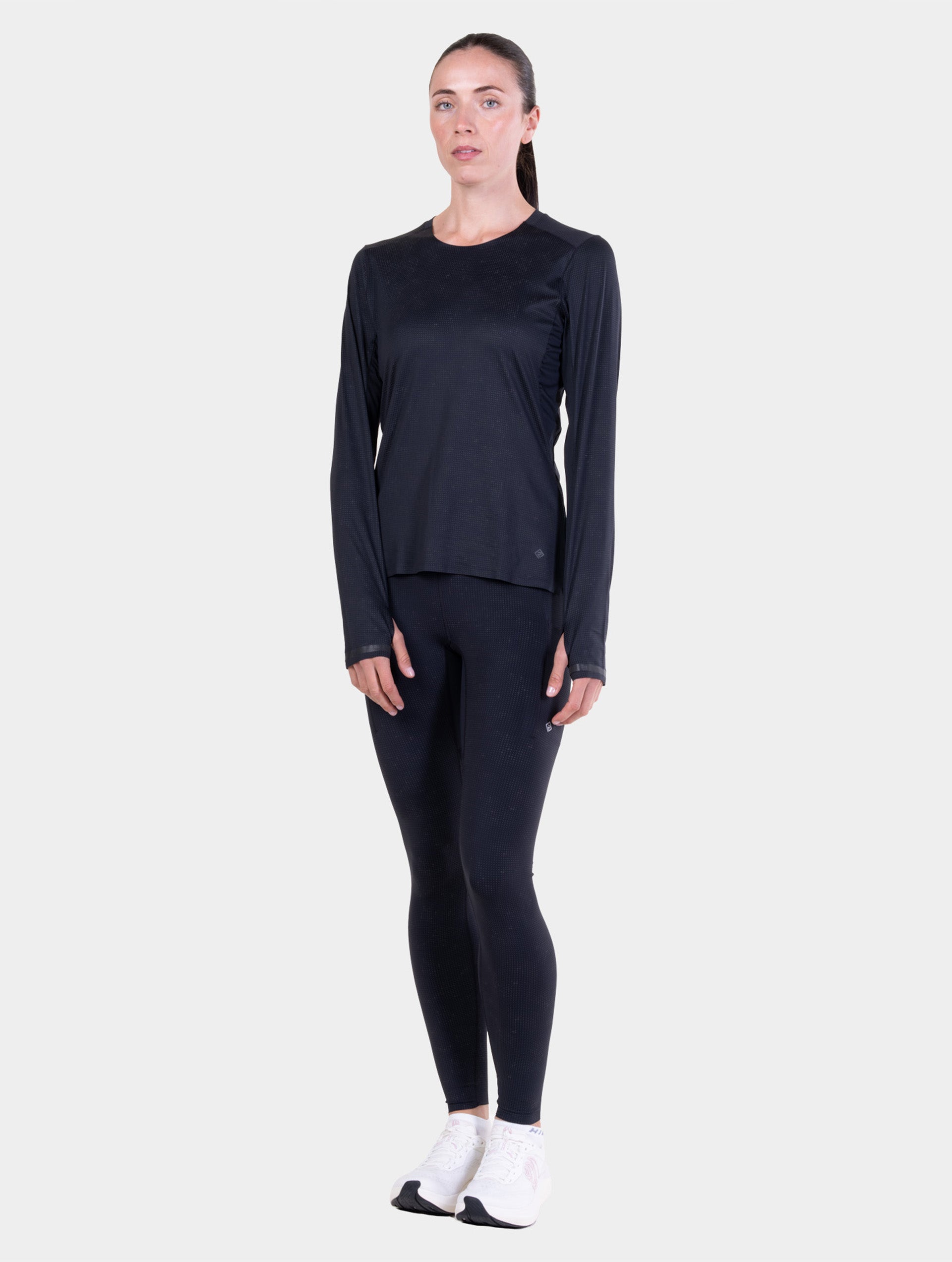 Ronhill Tech Reflect Lux maglia donna nera riflettente manica lunga