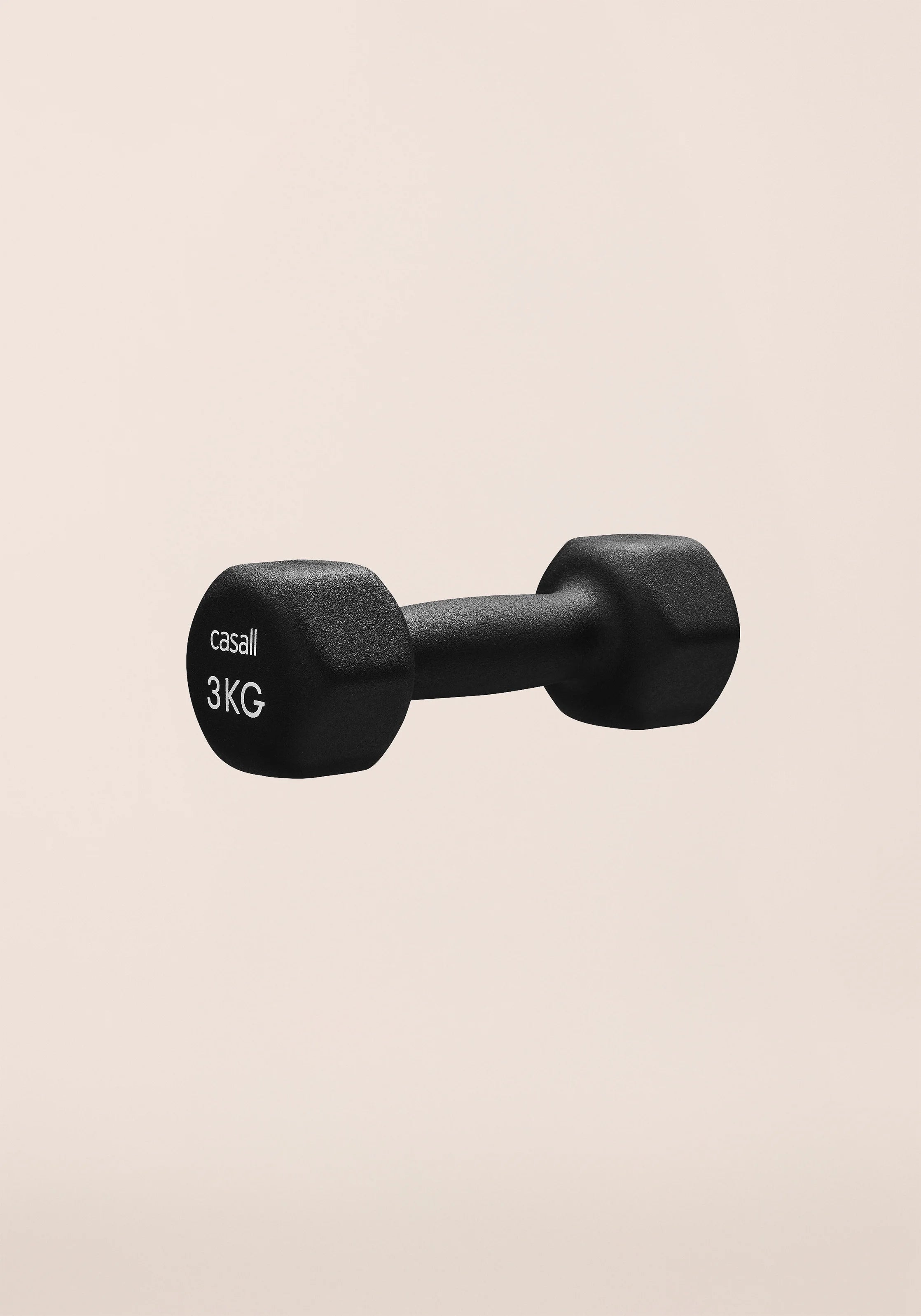 Casall Classic Dumbbell 3kg manubrio Nero Bianco neoprene