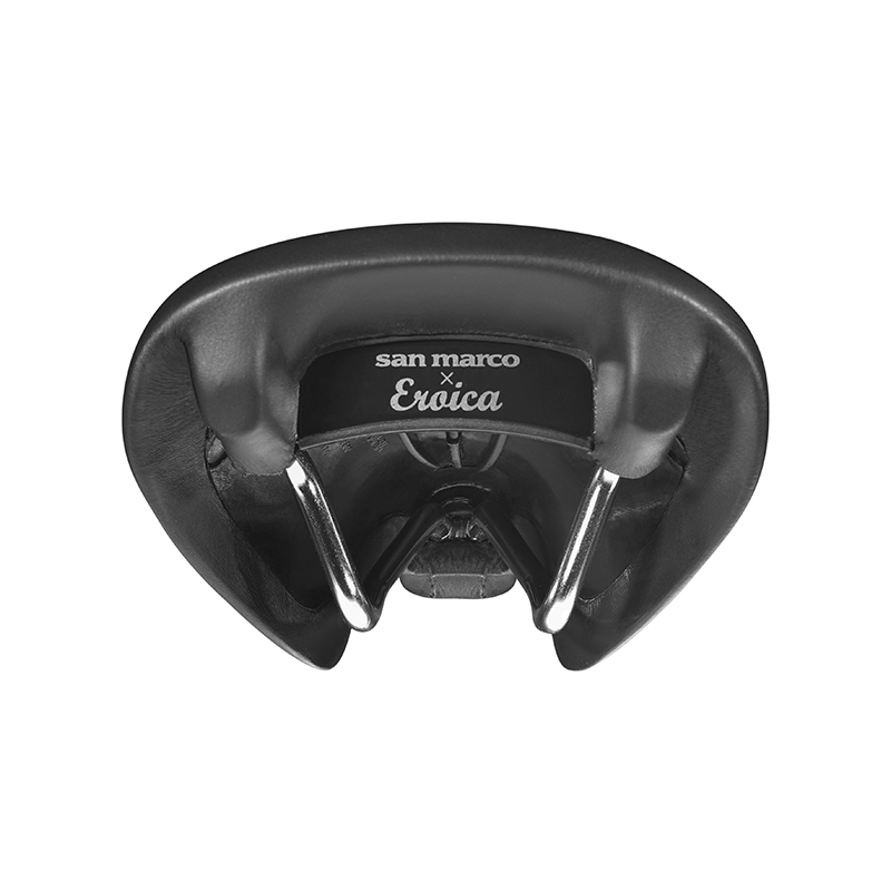 Selle San Marco Concor sella bici pelle binari acciaio