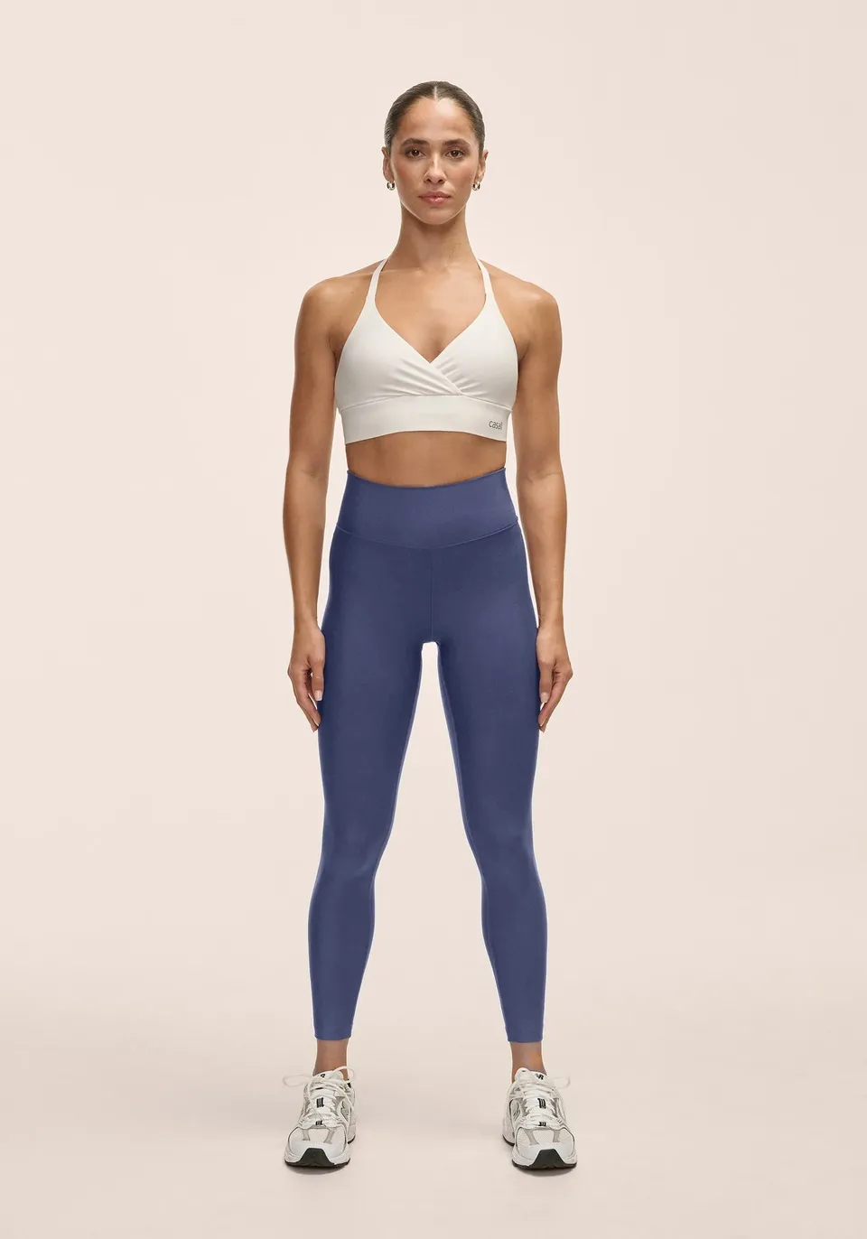 Casall Graphic High Waist Tights leggings blu shaping