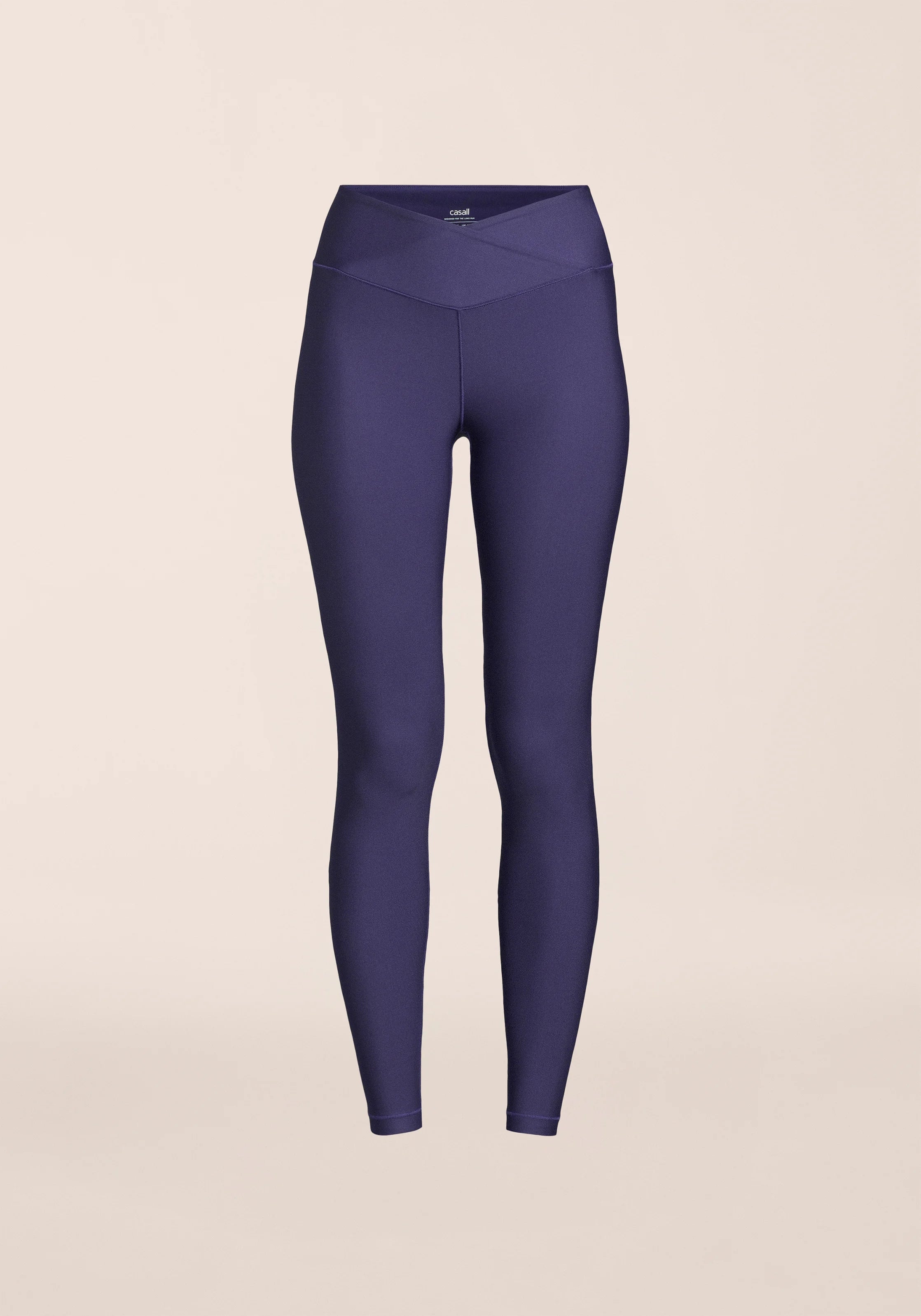 Casall Overlap High Waist leggings donna viola vita alta