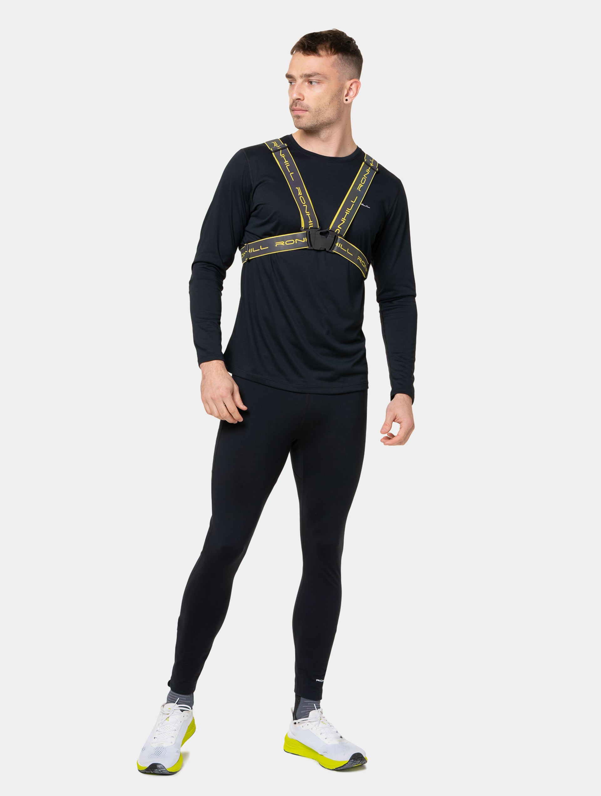 Ronhill Reflect cintura running riflettente gialla