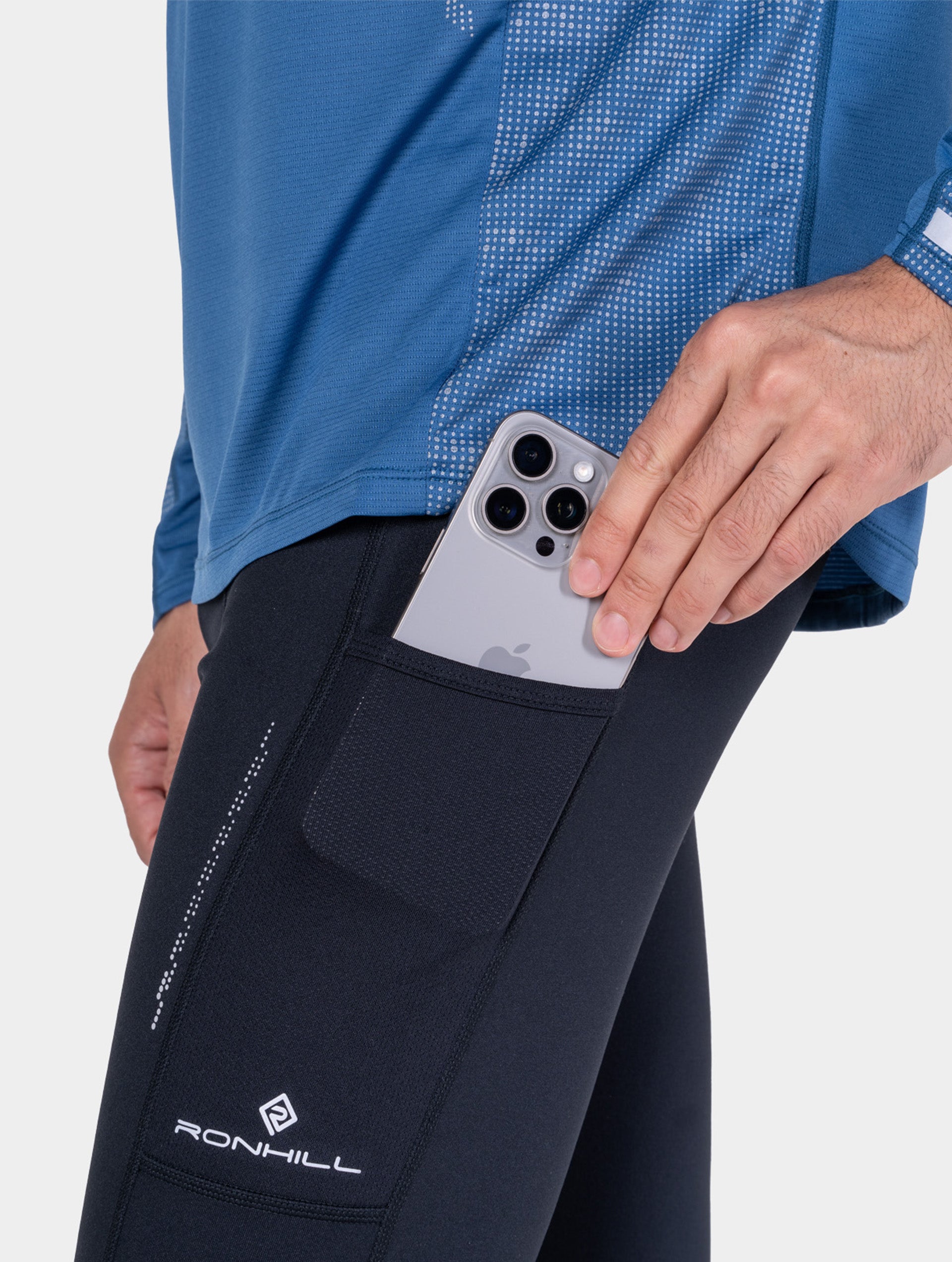 Ronhill Tech Reflect collant running Black termico riflettente
