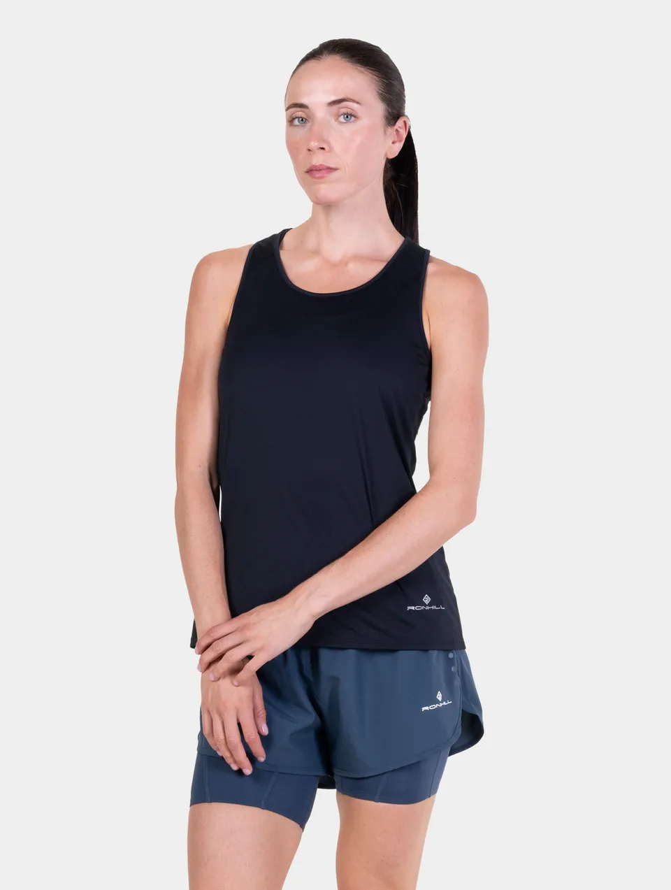 Ronhill Core Vest canotta running donna nera traspirante