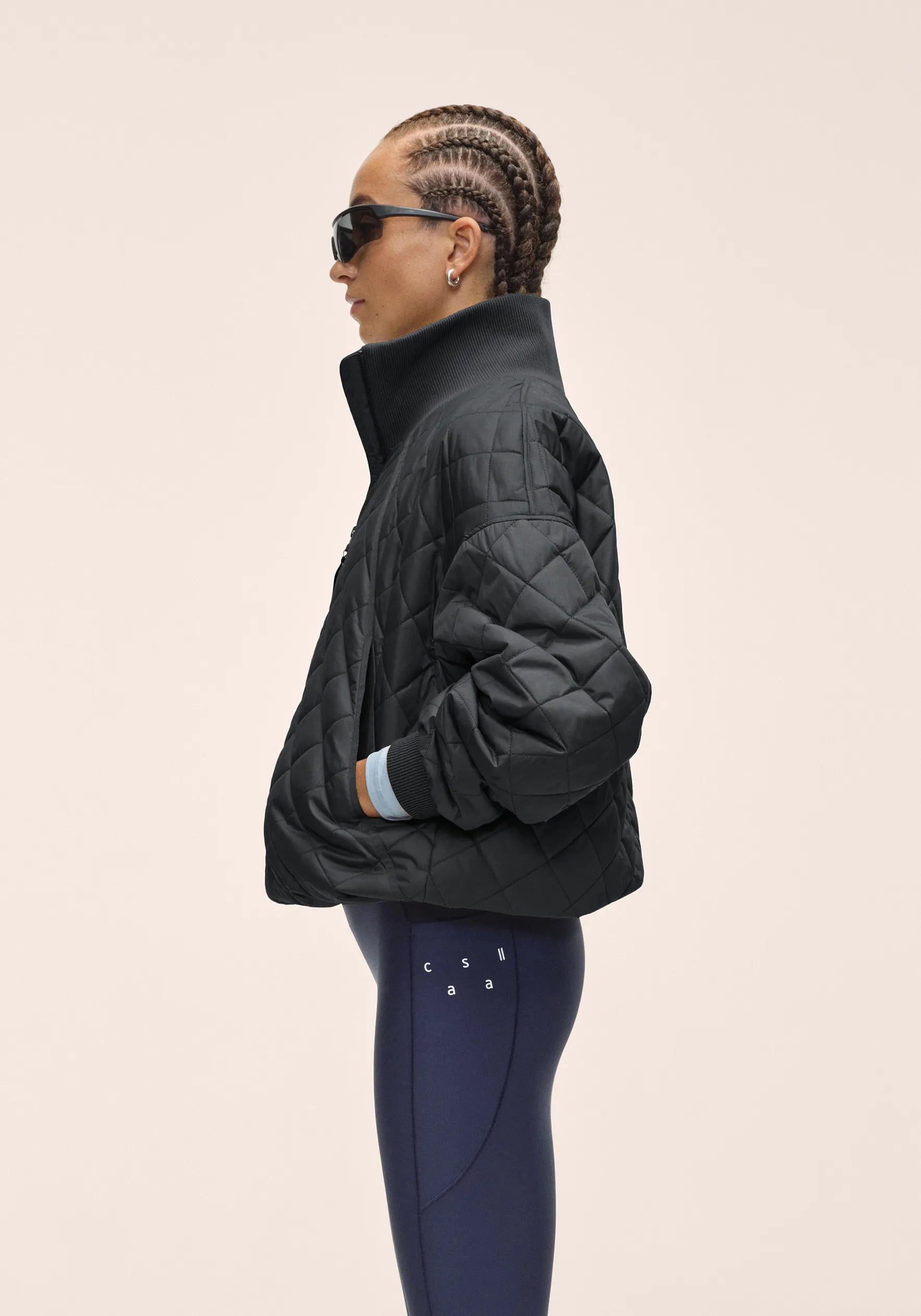 Casall Nordic Quilted Jacket giacca Nero idrorepellente