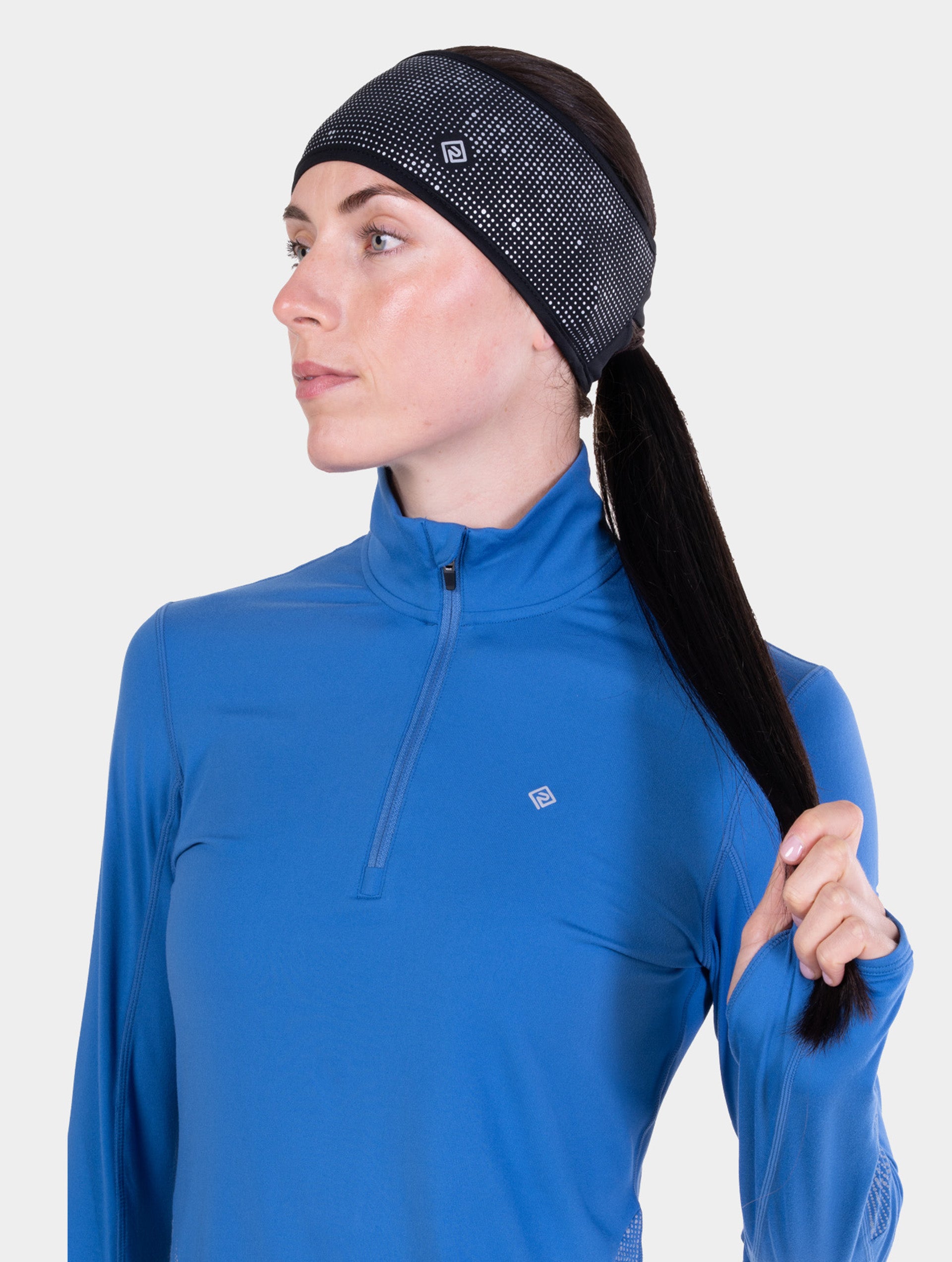 Ronhill Reflect fascia running nera riflettente