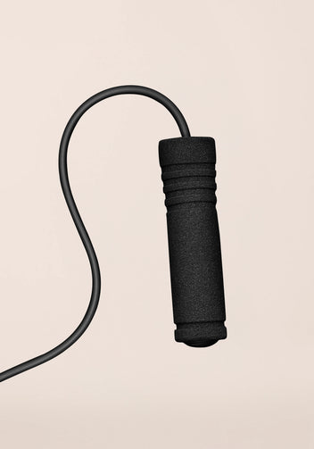 Casall Jump Rope corda per saltare manici foam nero