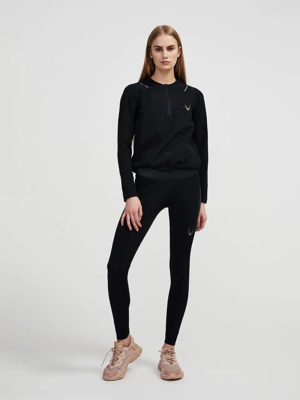 Lucas Hugh Technical Jumper felpa running nero termoregolante