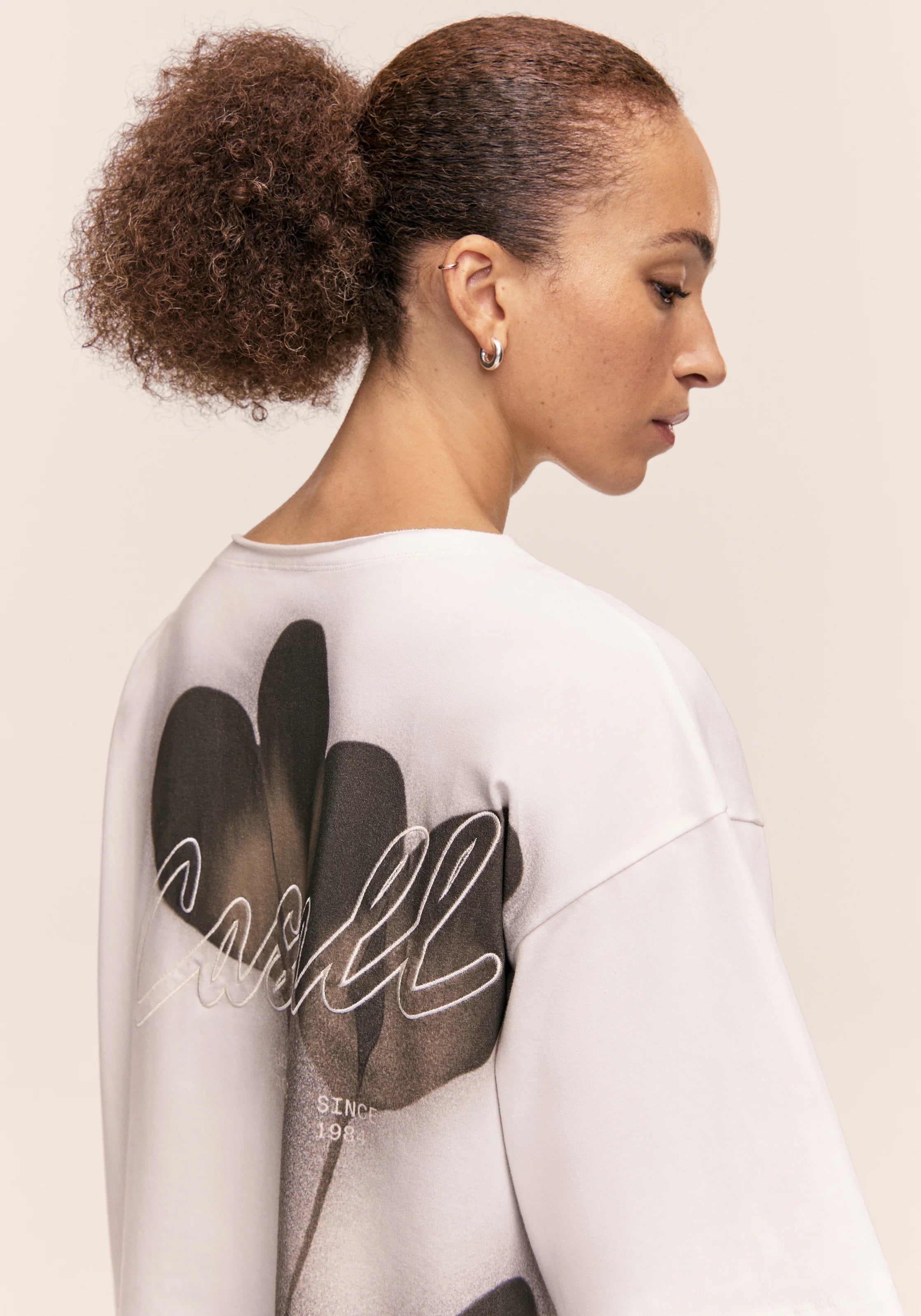 Casall Heavy Cotton Relaxed Tee t-shirt bianca cotone bio