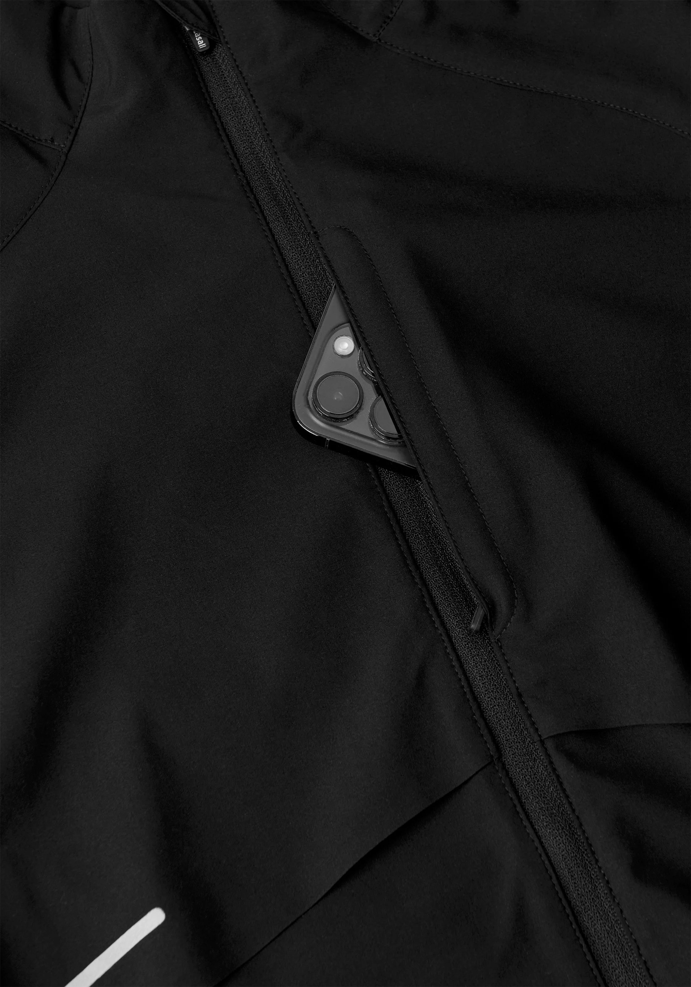 Casall Dynamic giacca antivento nero traspirante