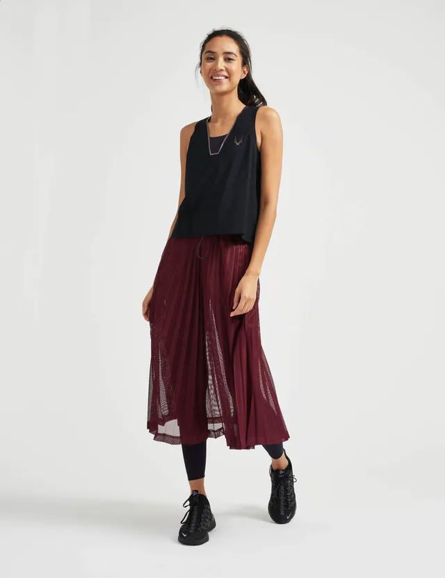 Lucas Hugh Hybrid Crop Tank canotta nera asciugatura rapida