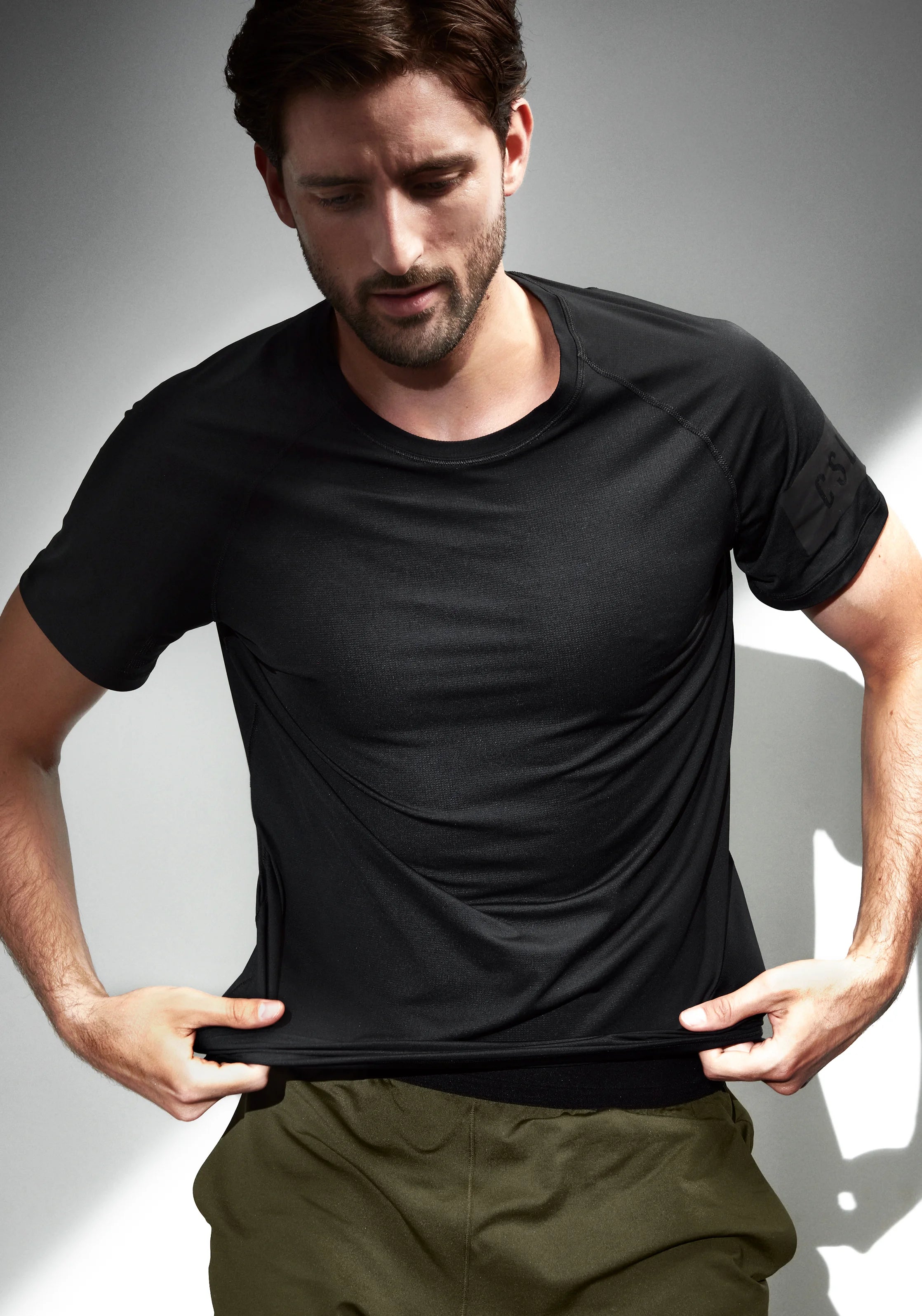 Casall M Rapidry Tee maglietta running Black riciclata uomo