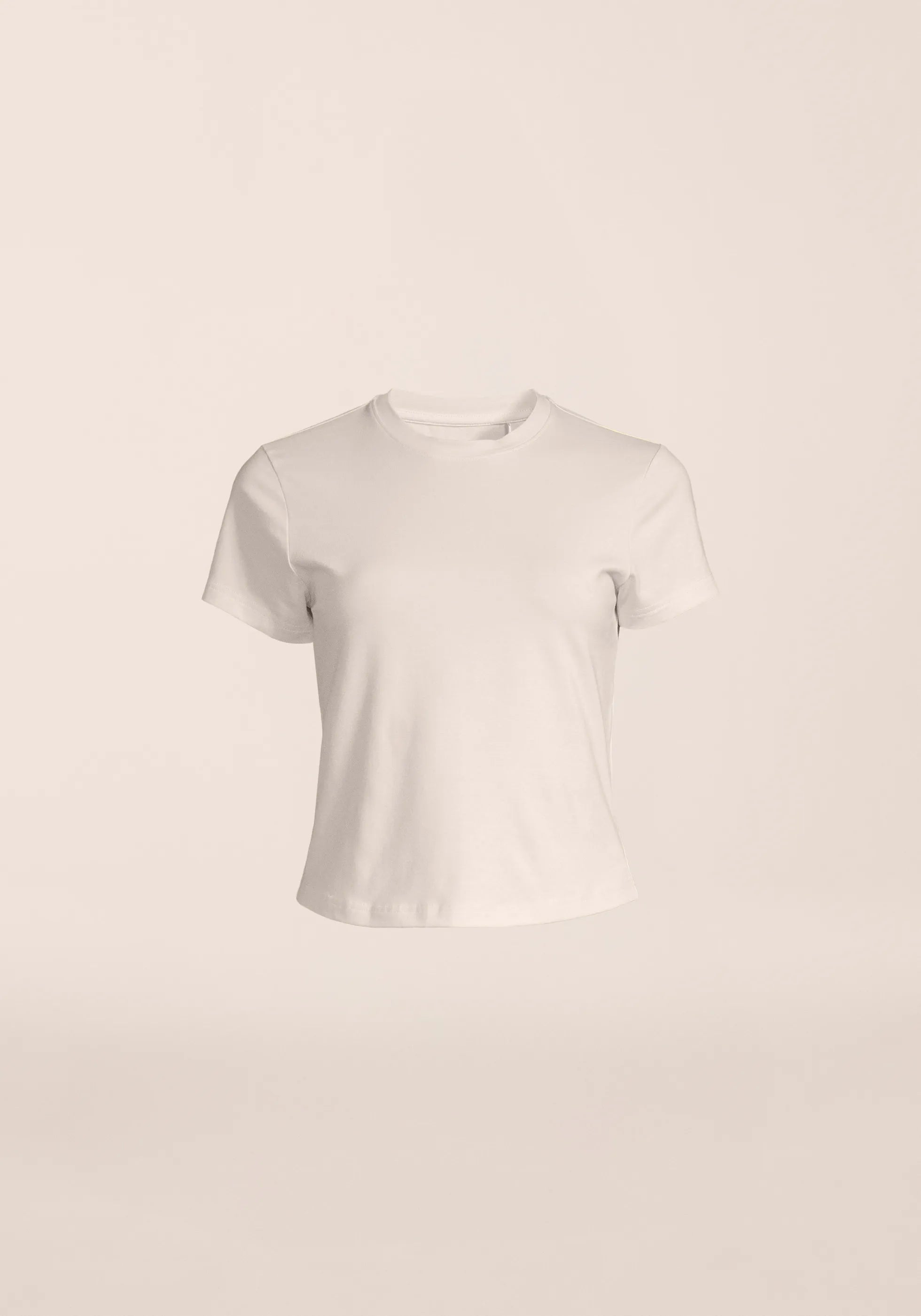 Casall Cotton Blend Slim Tee t-shirt bianca slim