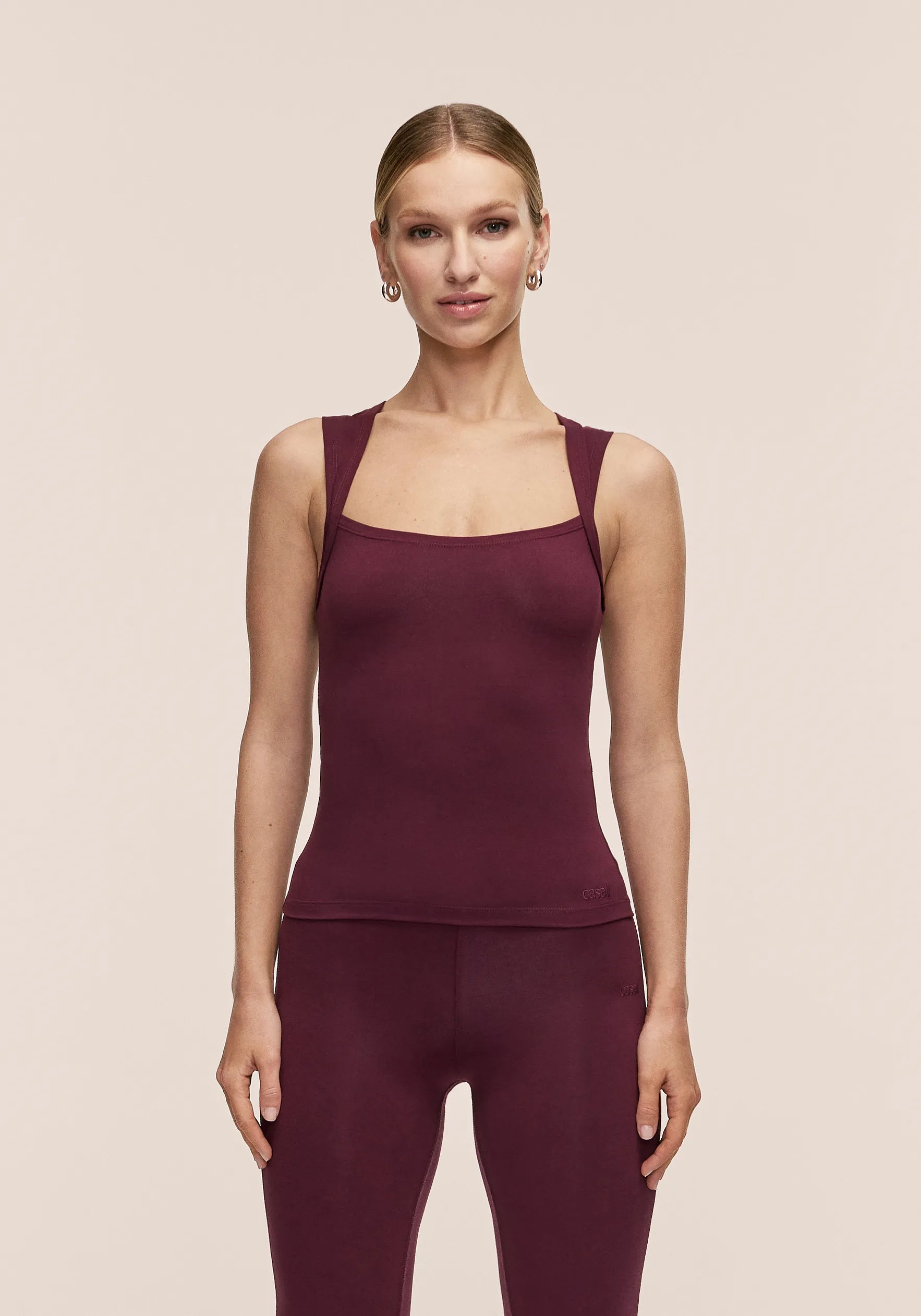 Casall Sublime Studio Tank canotta Cherry Moon cotone