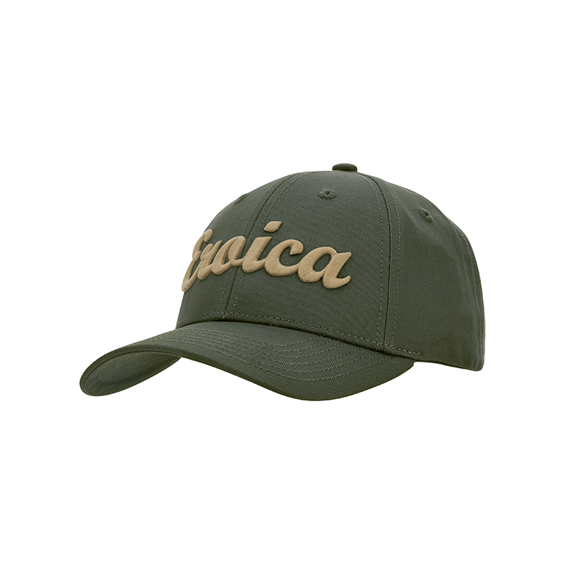 L'Eroica cappellino baseball verde cotone