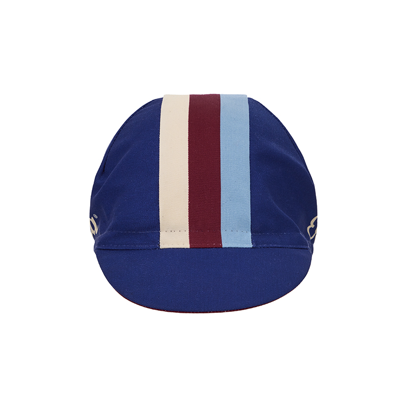 L'Eroica Timo cappellino ciclismo navy tessuto cotone