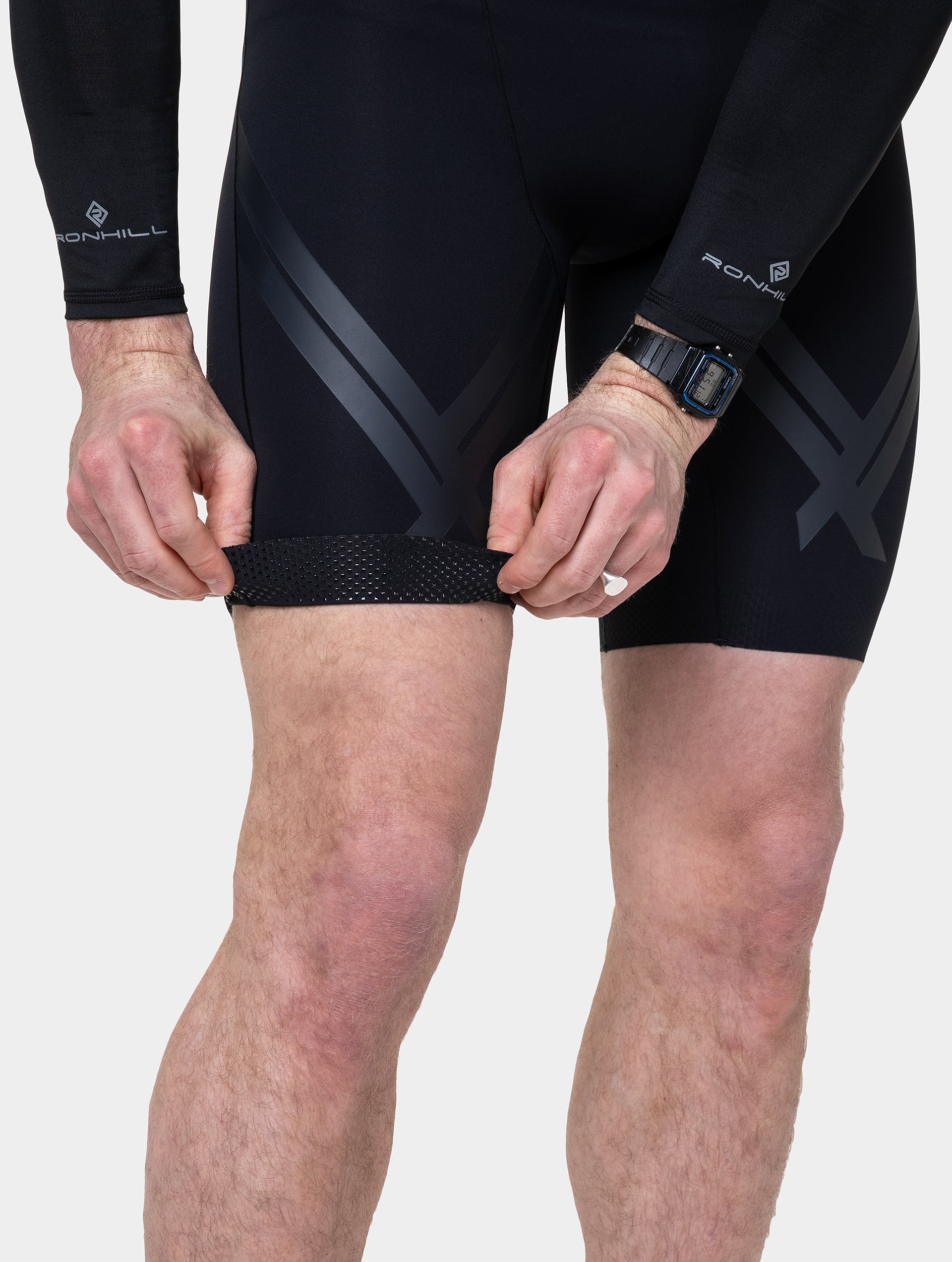 Ronhill Tech Race Half Tight pantaloncino uomo nero sostegno
