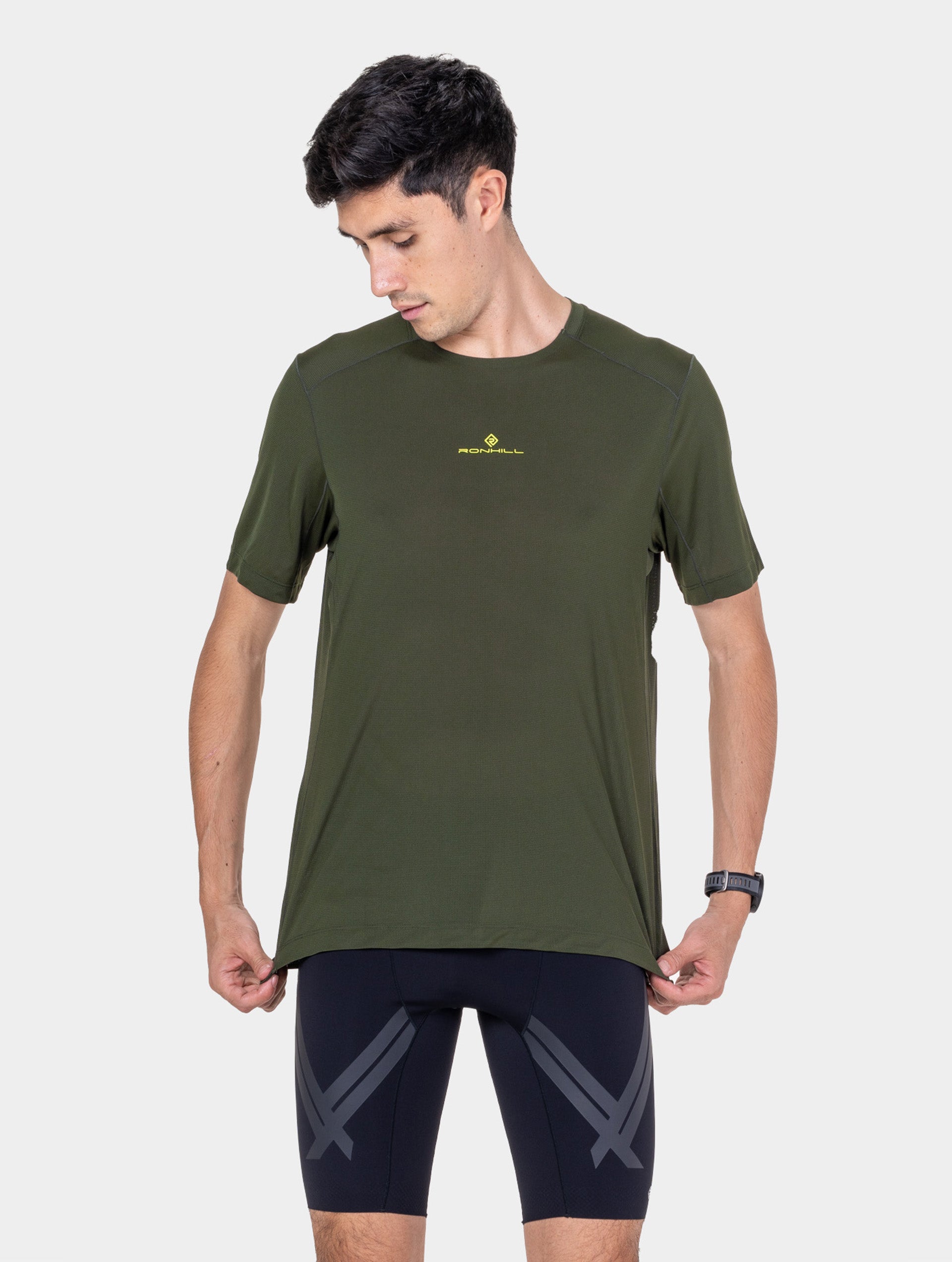 Ronhill Tech S/S Tee maglietta running verde