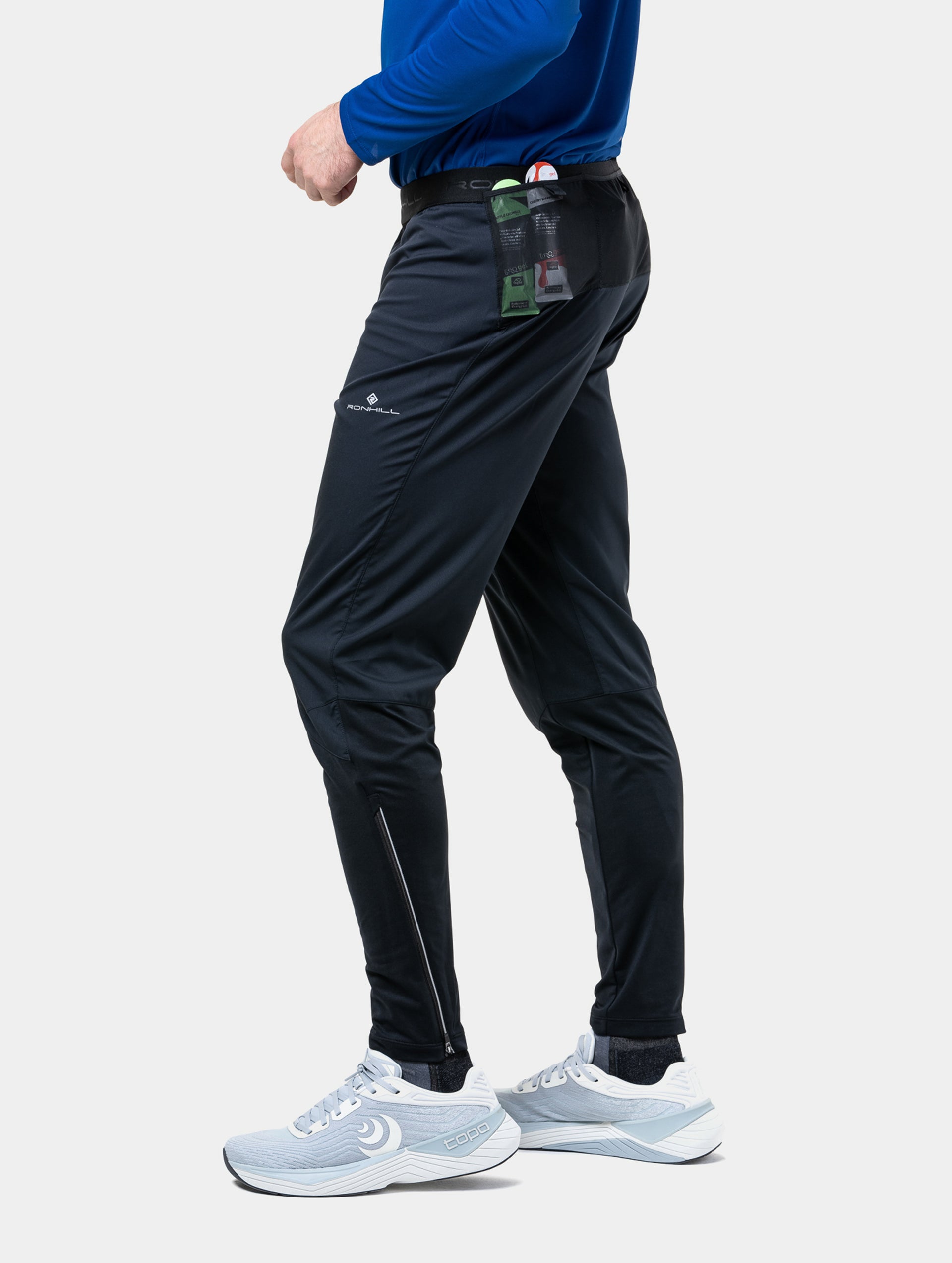 Ronhill Tech All-Terrain Trackster pantaloni uomo neri tasche