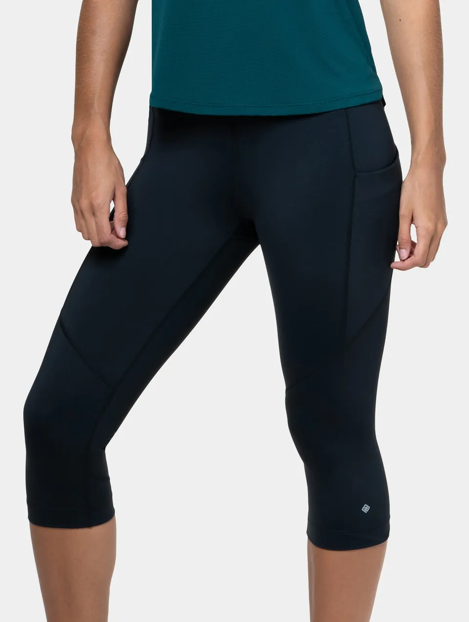 Ronhill Tech Capri leggings running neri all black