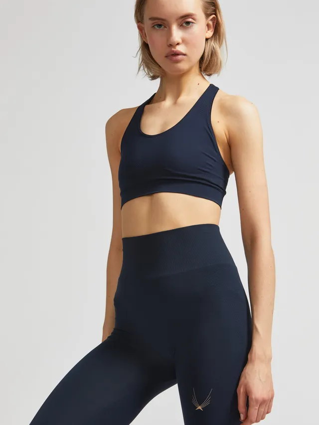 Lucas Hugh Technical Knit reggiseno sportivo blu navy yoga