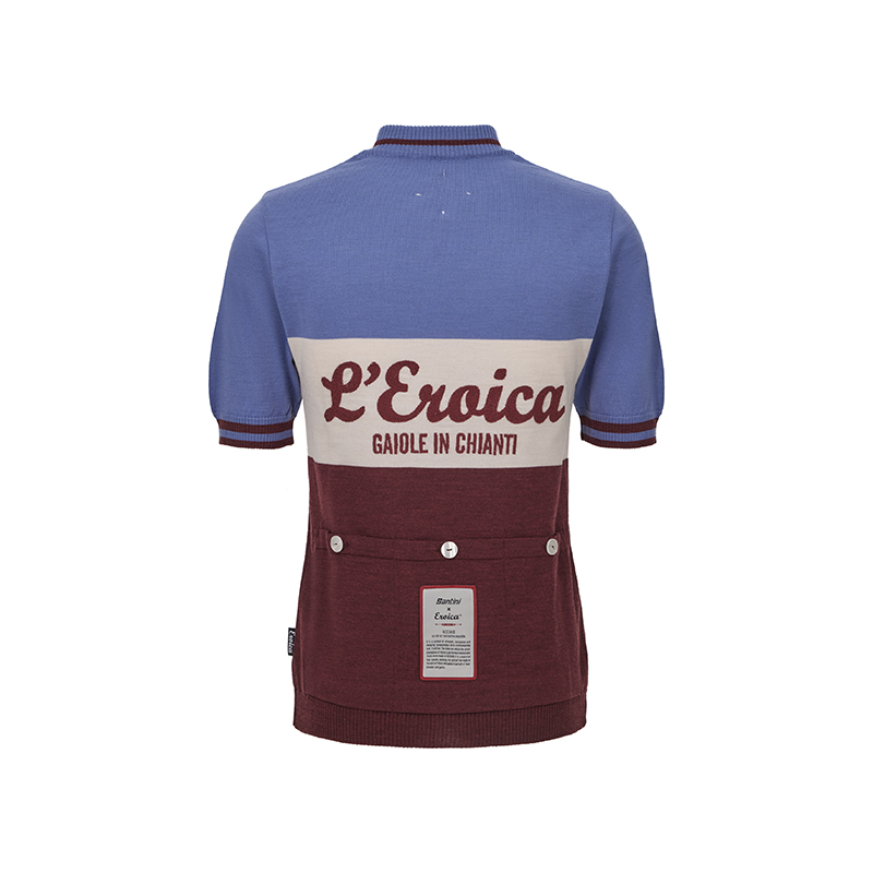 L'Eroica 28° Gaiole maglia lana ciclismo d'epoca
