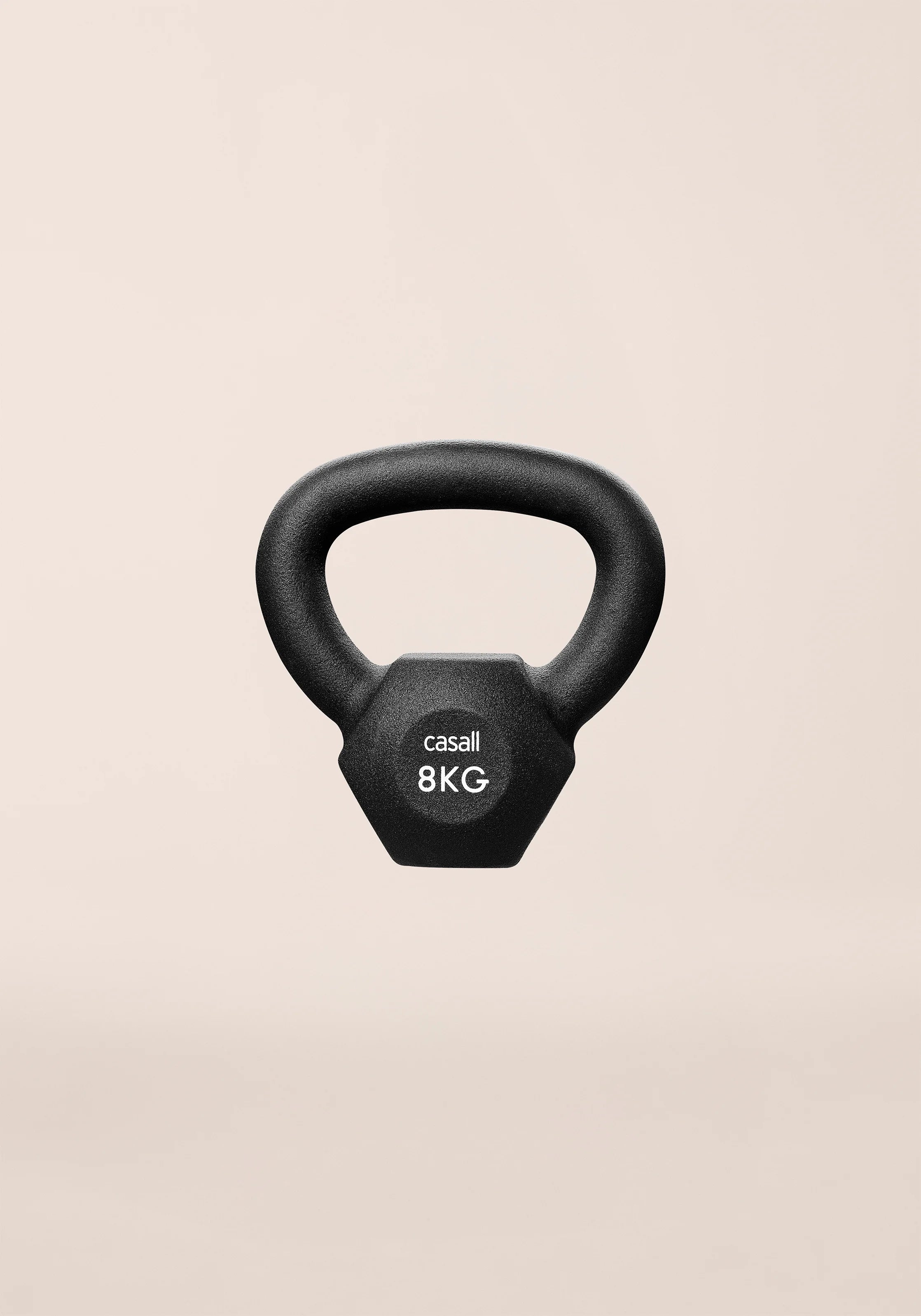 Casall Classic Kettlebell 8 kg nero ghisa bilanciata