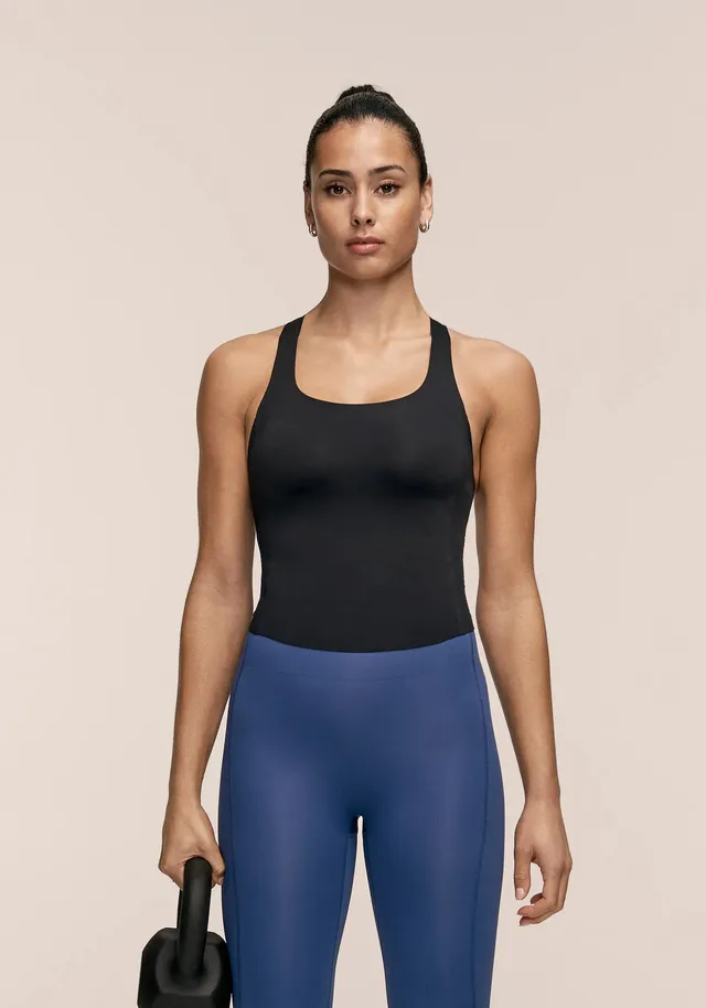 Casall Silhouette Support Tank canotta Black compressione