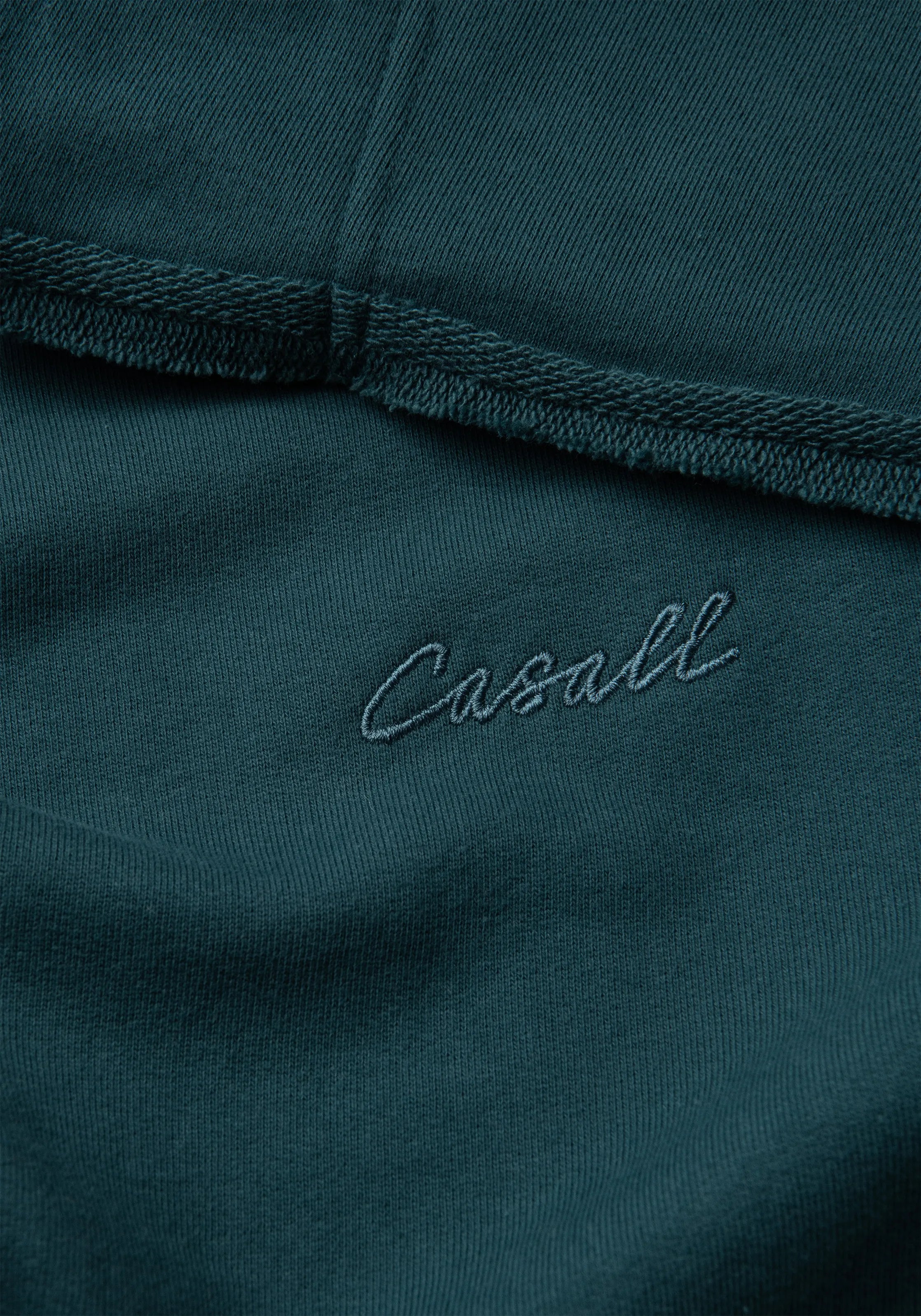Casall Reversed Seam Terry Crew felpa Ocean Teal oversize