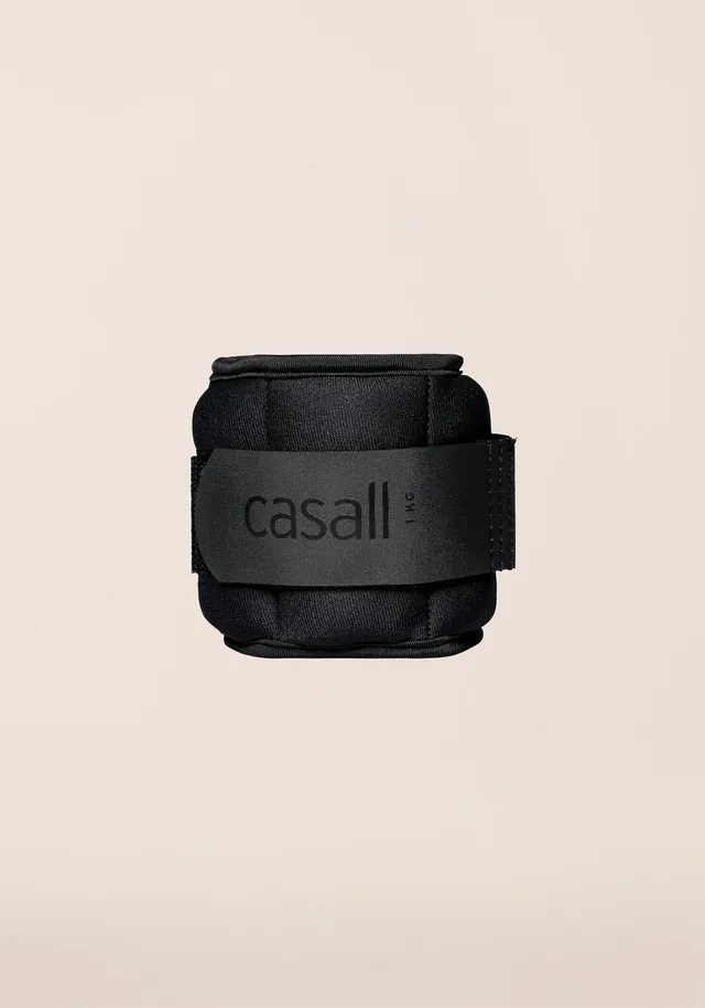 Casall Wrist Weights polsiere zavorrate 2x1 kg nere