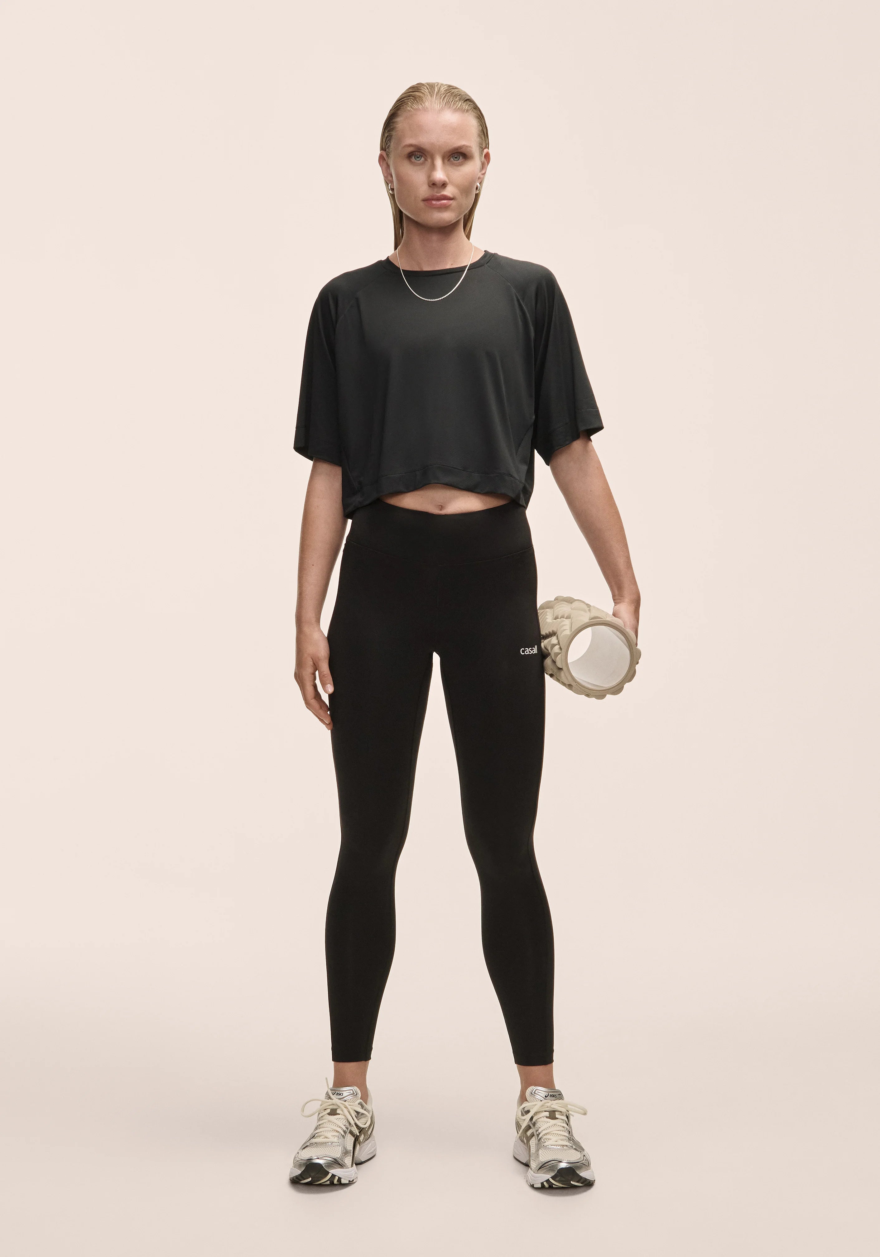 Casall Essential Tights leggings nero vita alta