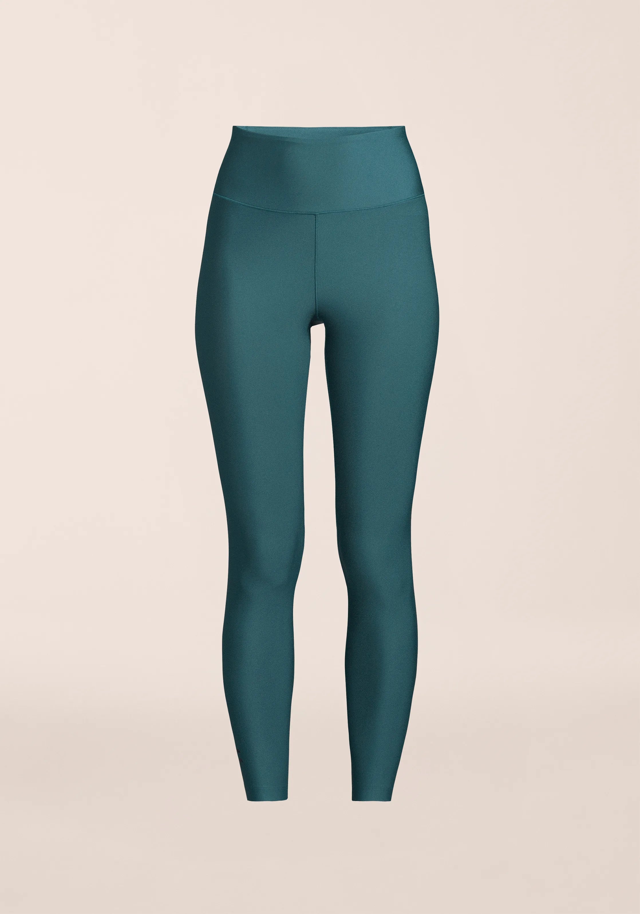 Casall Graphic High Waist Tights leggings teal vita alta