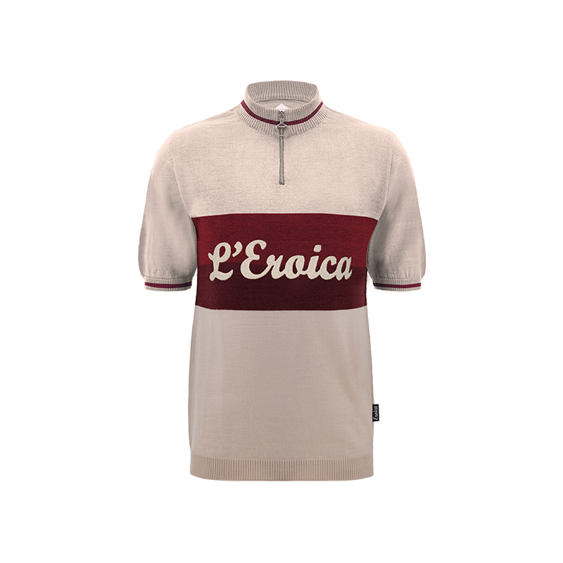 L'Eroica Vino maglia ciclismo lana maniche corte heritage