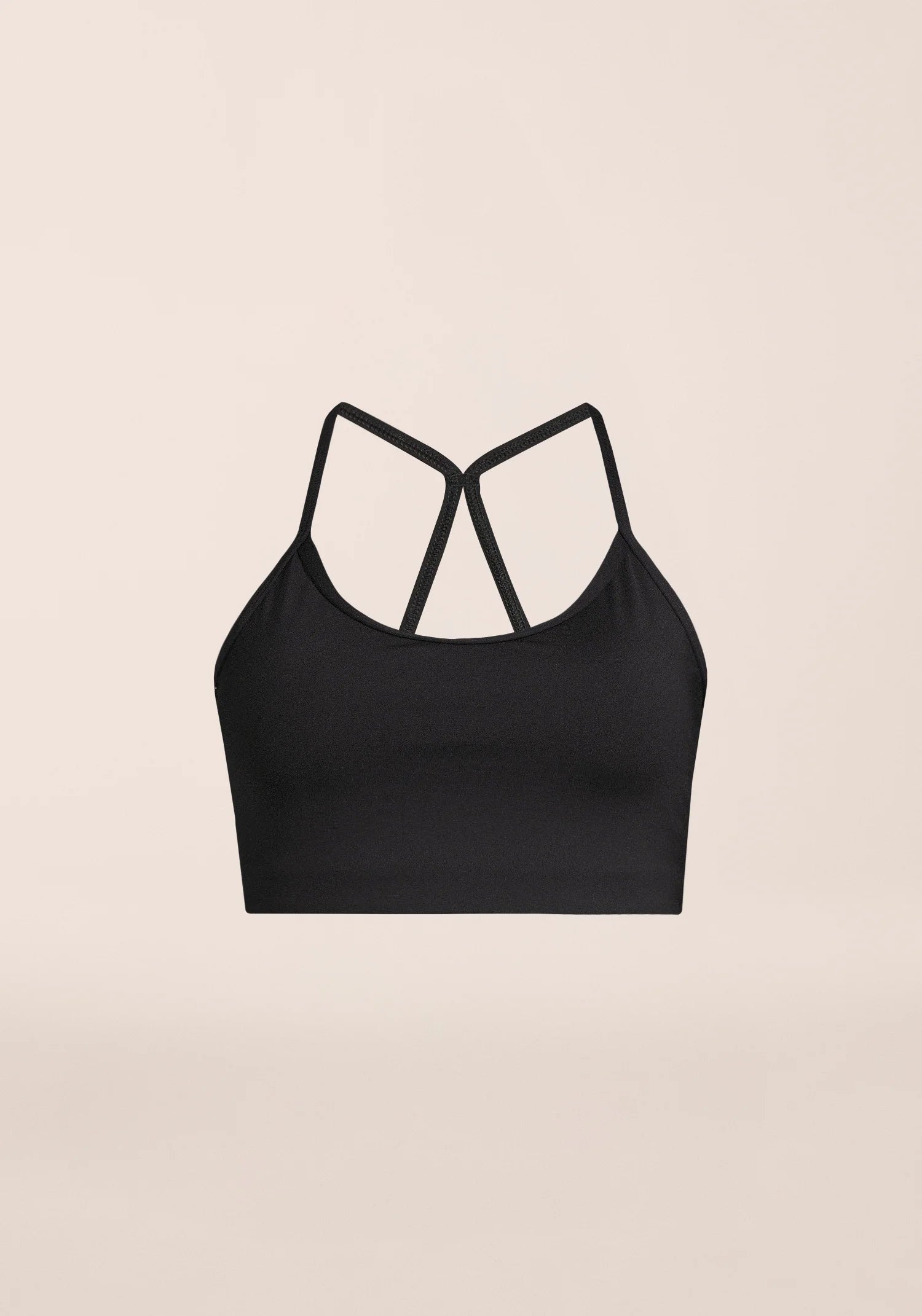 Casall Sleek Strappy Sports Bra reggiseno nero sostegno medio