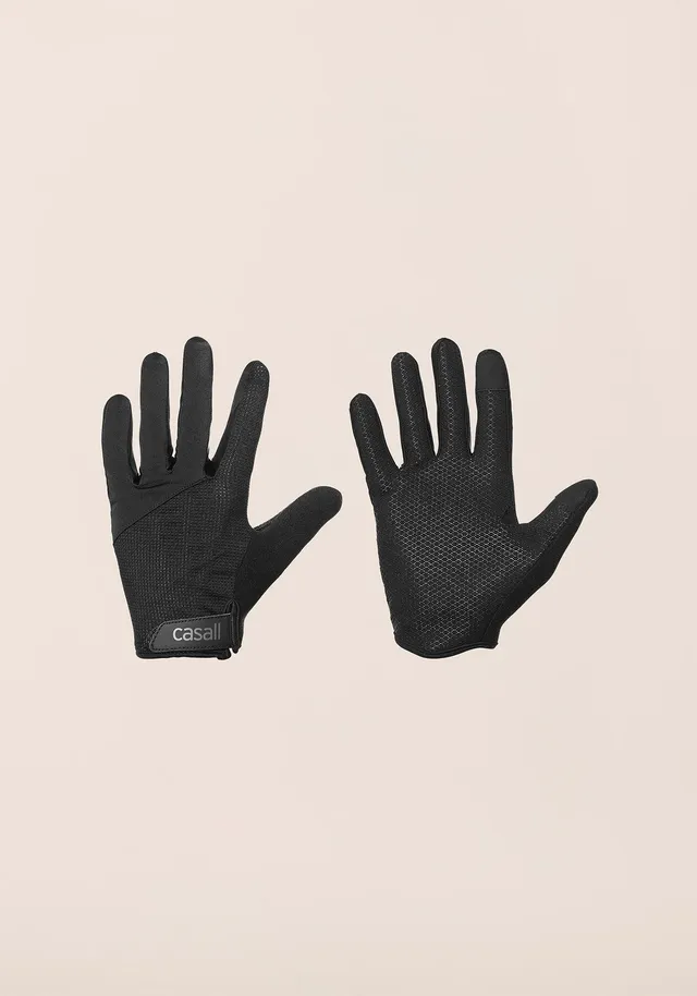 Casall Exercise Glove Long Finger guanti fitness donna nero