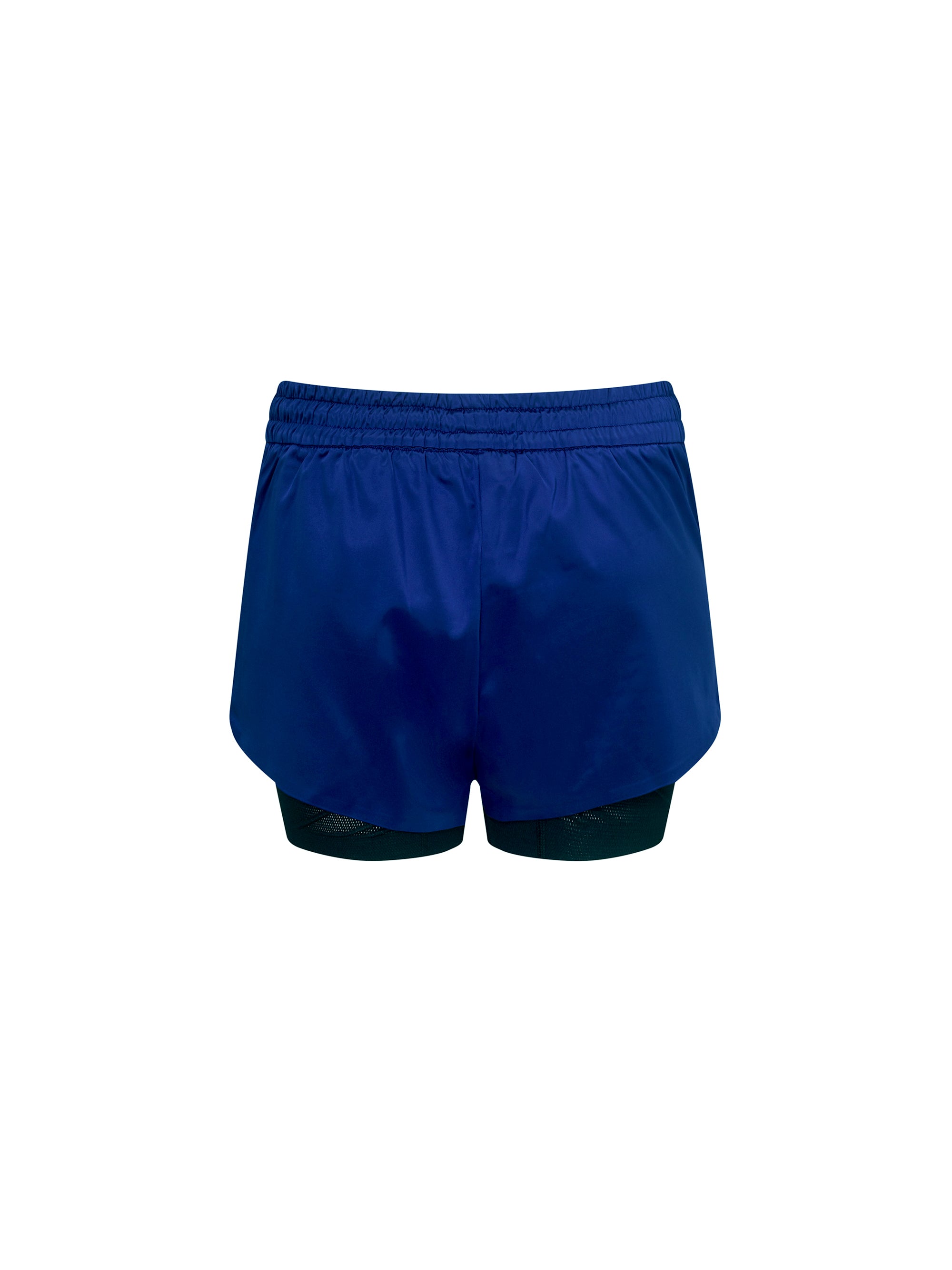 Lucas Hugh Satin Short pantaloncini running blu traspiranti
