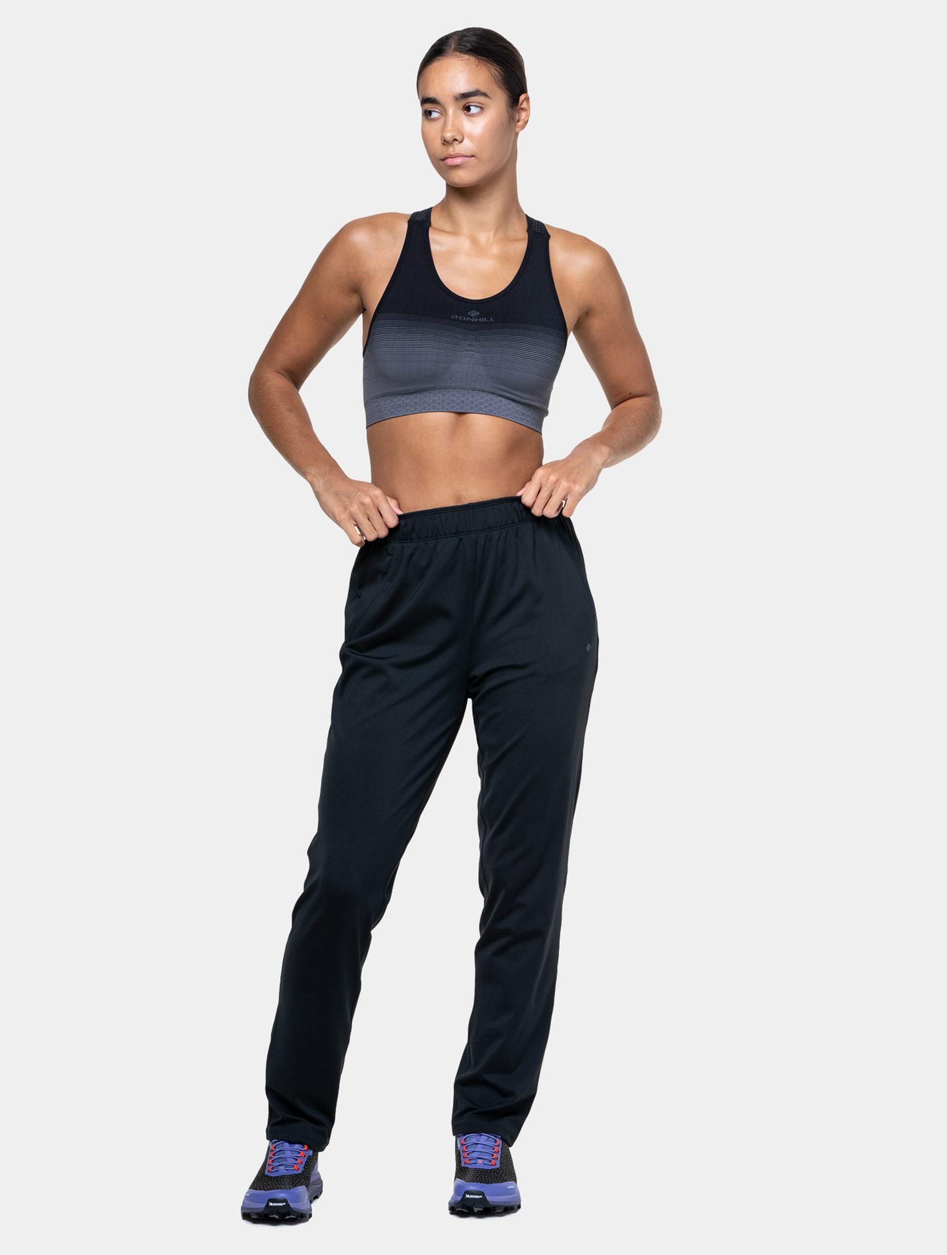 Ronhill Core Slim Trackster pantaloni running donna neri
