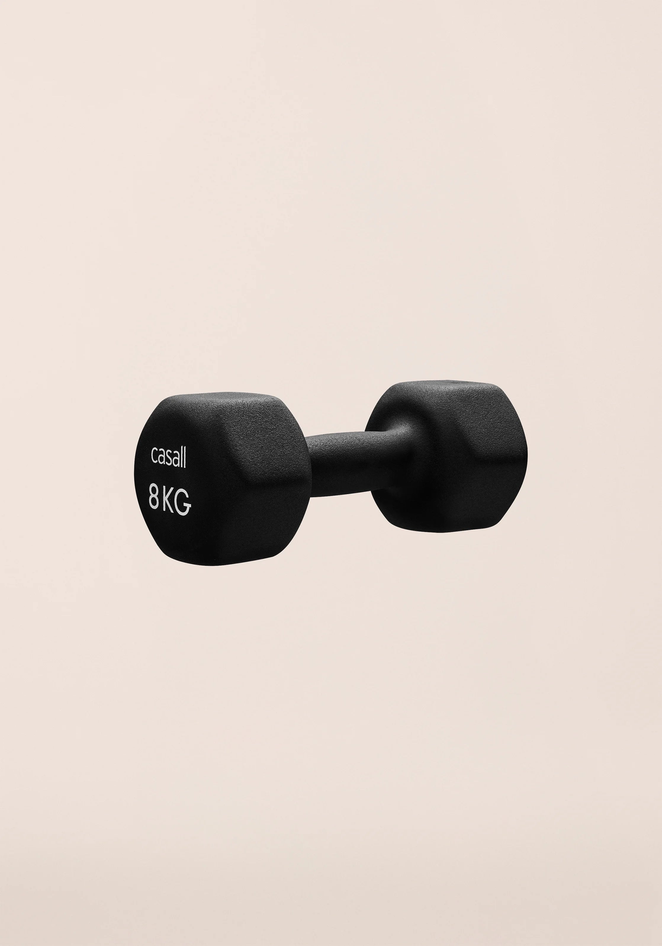 Casall Classic Dumbbell manubrio 8 kg nero neoprene