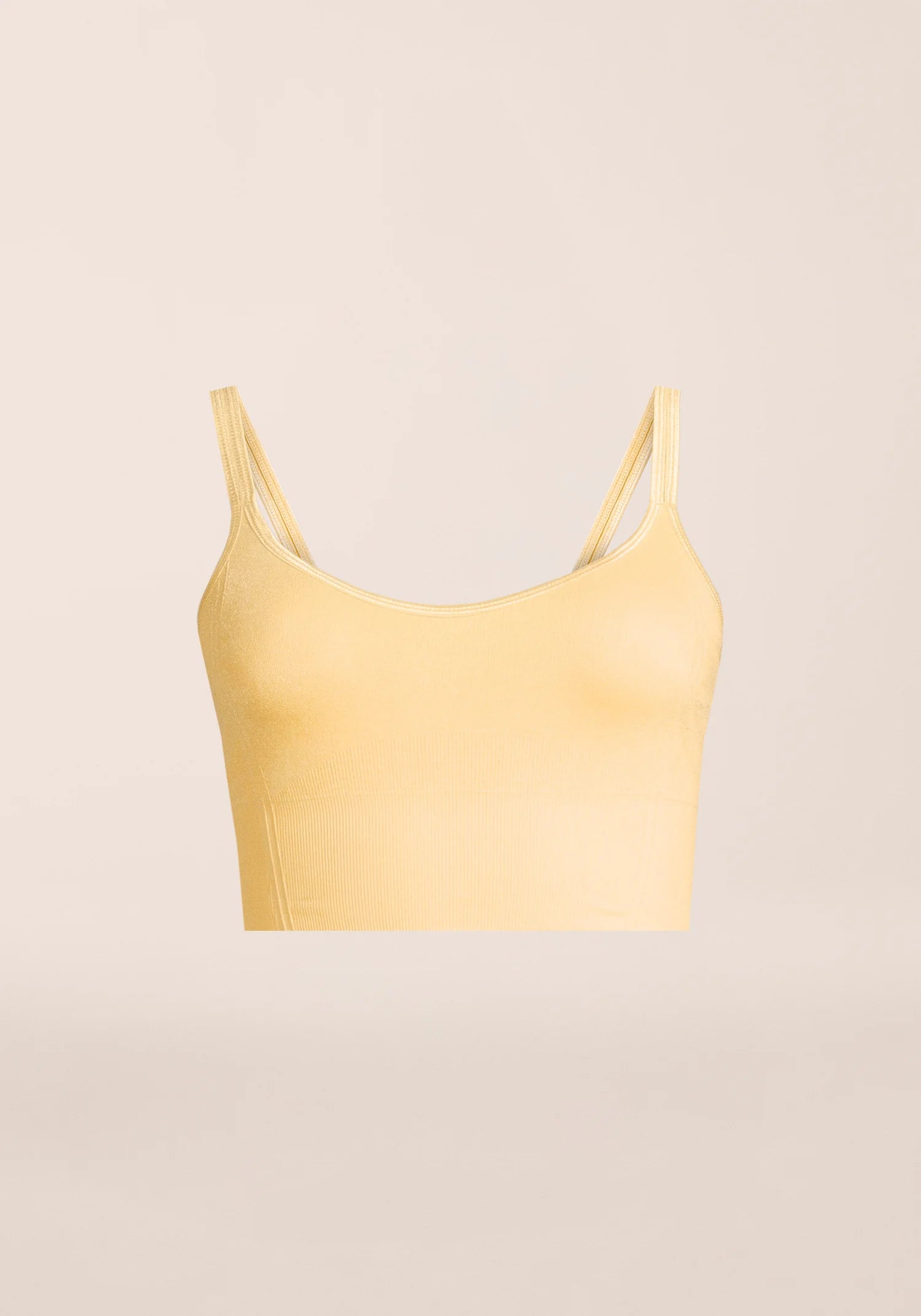 Casall Shiny Seamless Rib top giallo