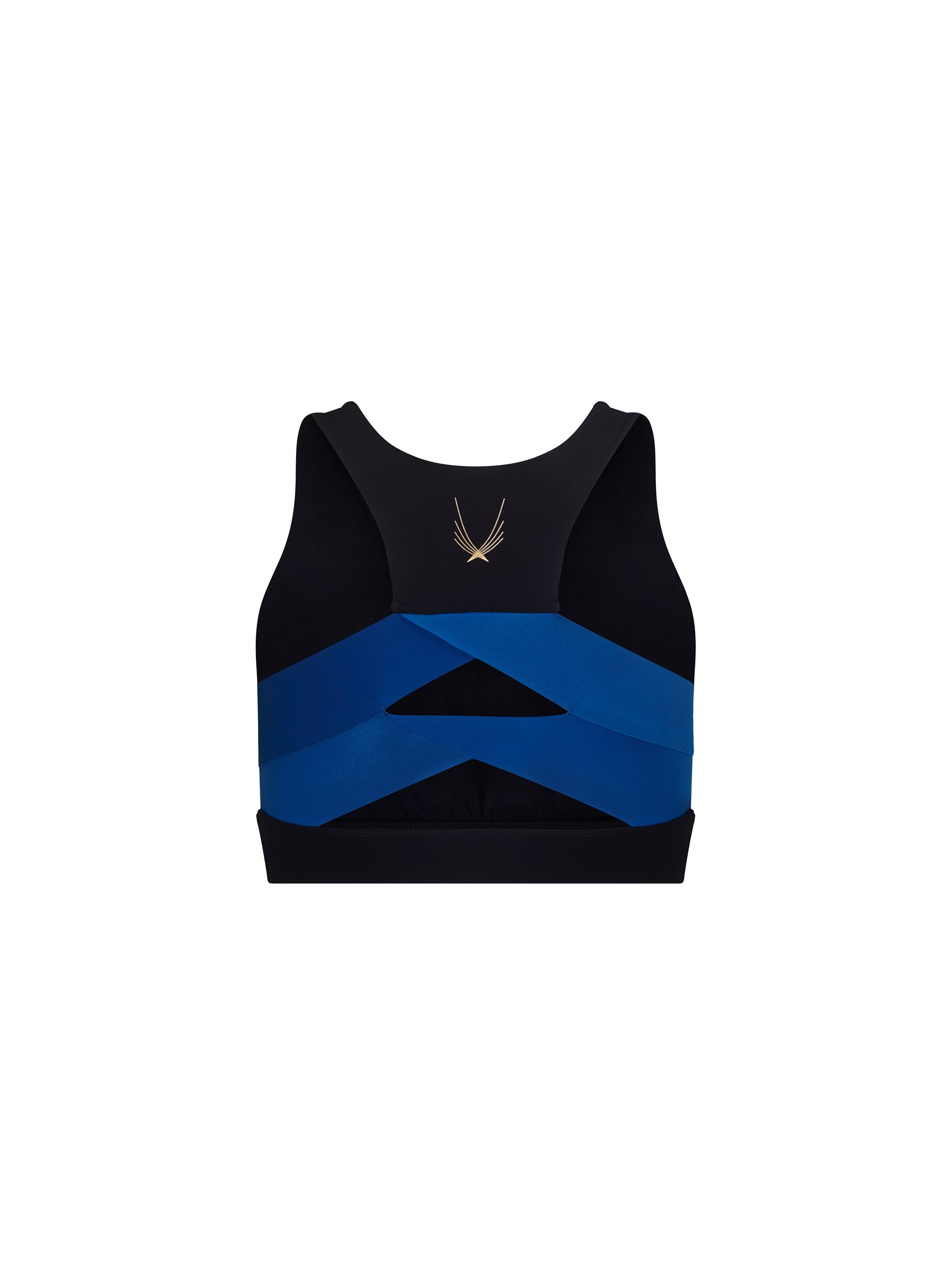 Lucas Hugh Axis reggiseno sportivo blu medio impatto