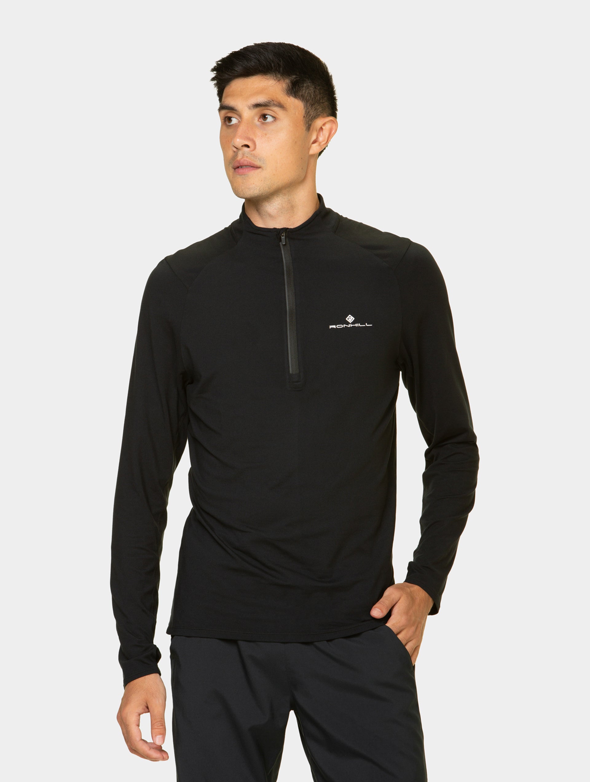 Ronhill Core Thermal 1/2 Zip maglia termica nera