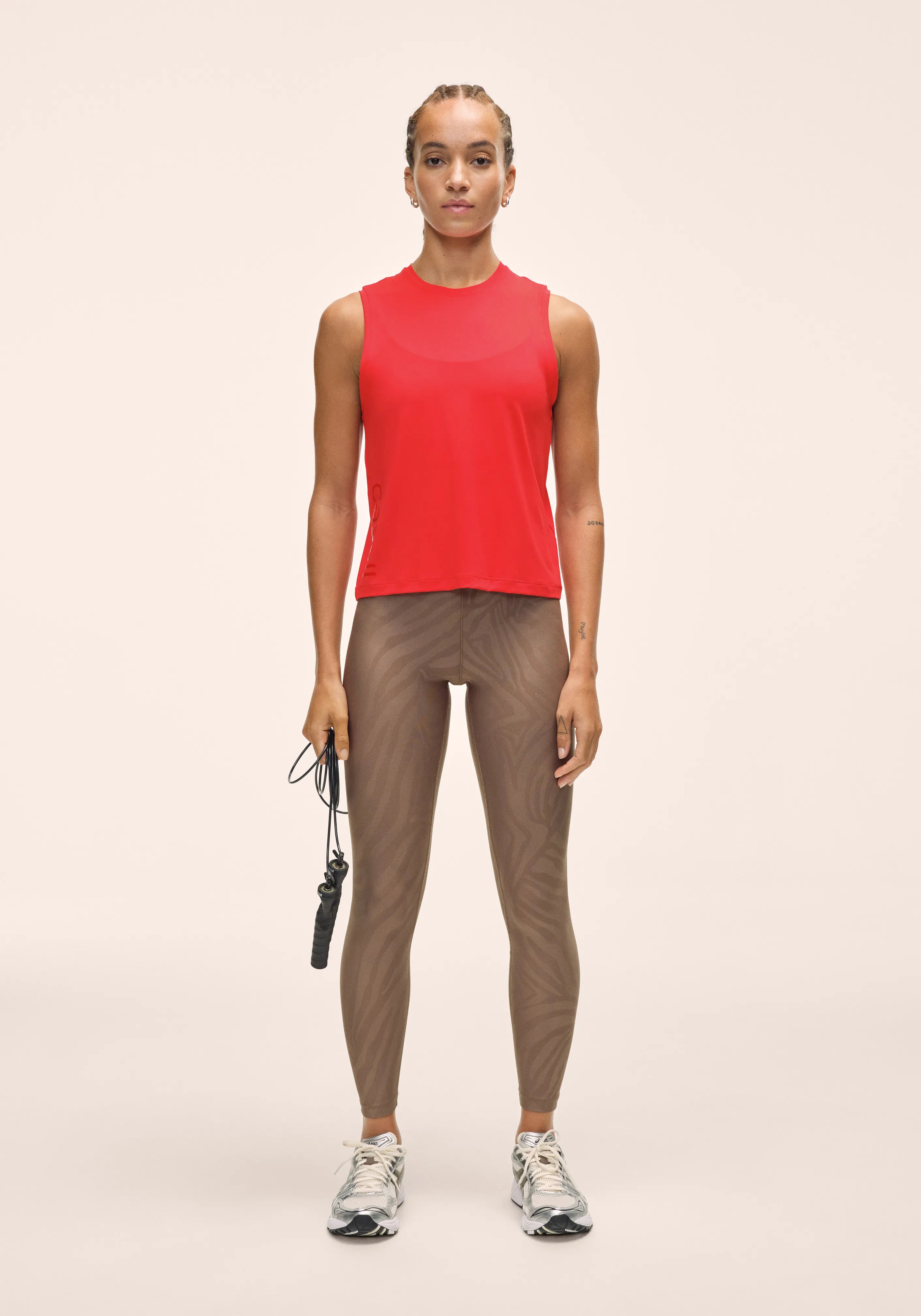Casall Graphic Tank canotta rosso poliammide riciclata