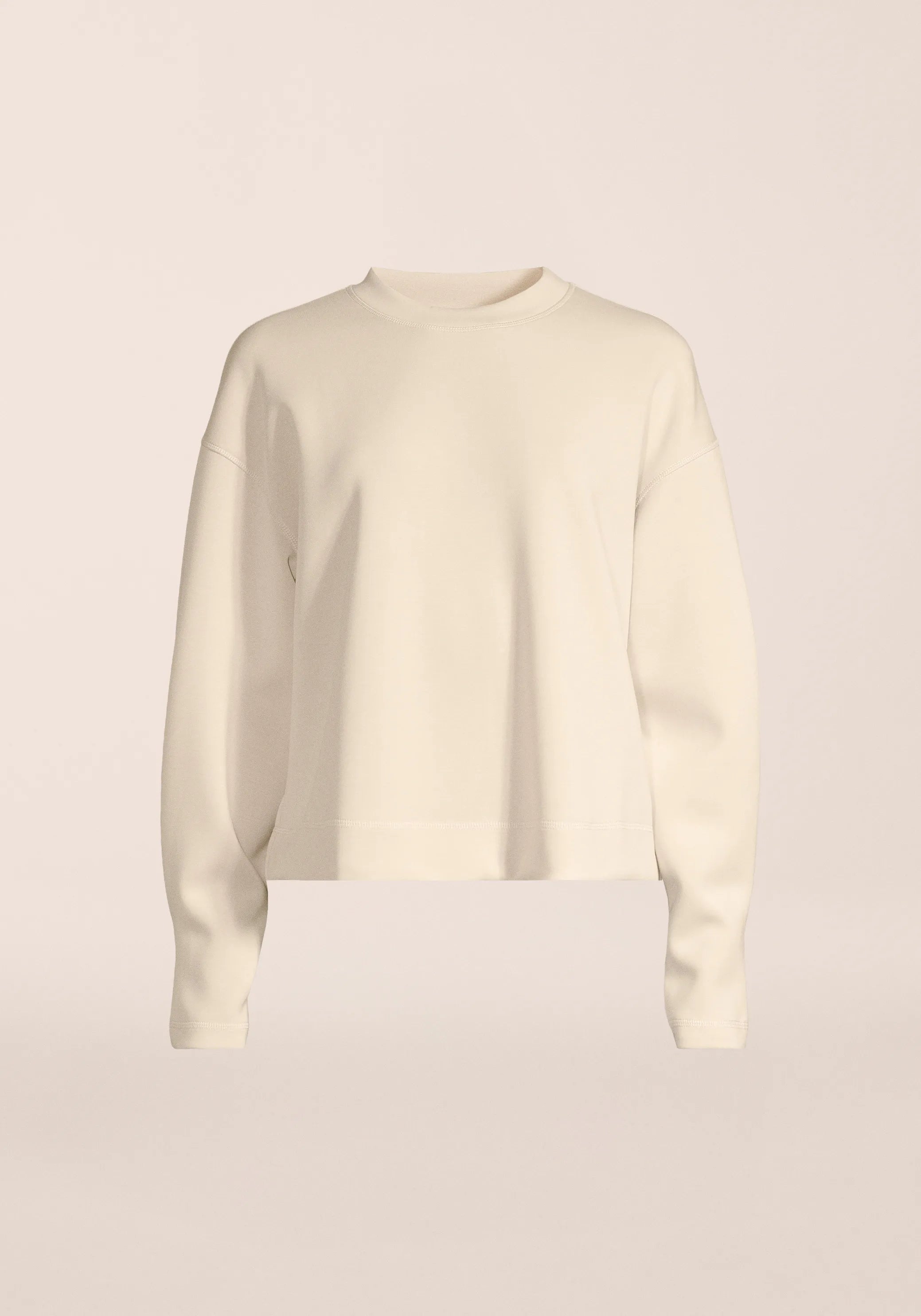 Casall Peachy Crew Neck felpa bianca vestibilità morbida