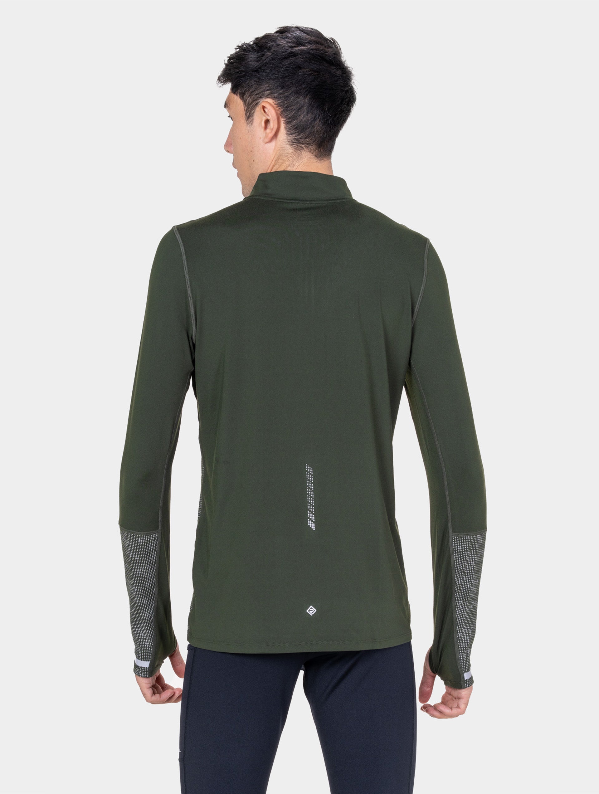 Ronhill Tech Reflect 1/2 Zip maglia running Fluo Zest riflettente