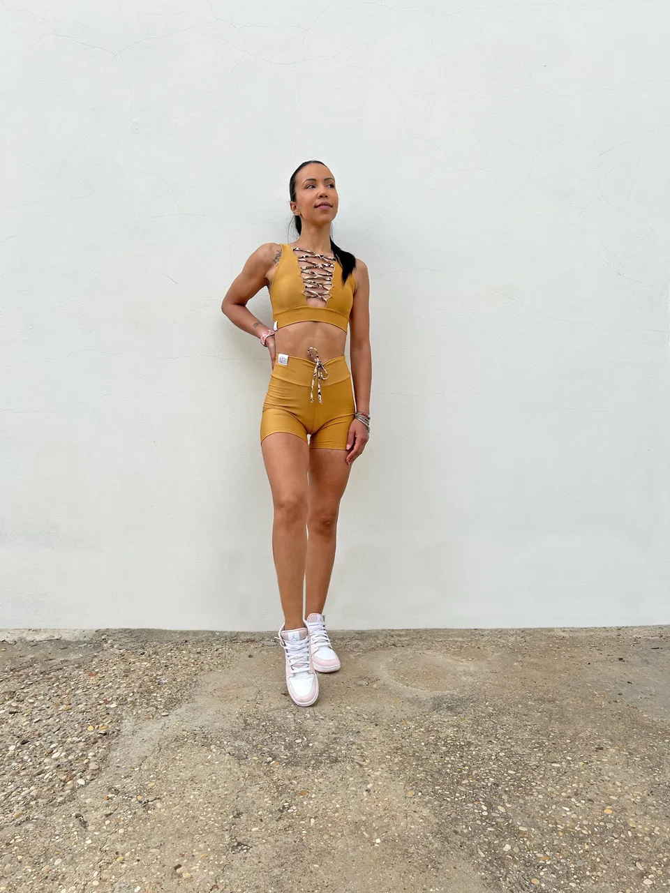VB Gold shorts donna traspirante